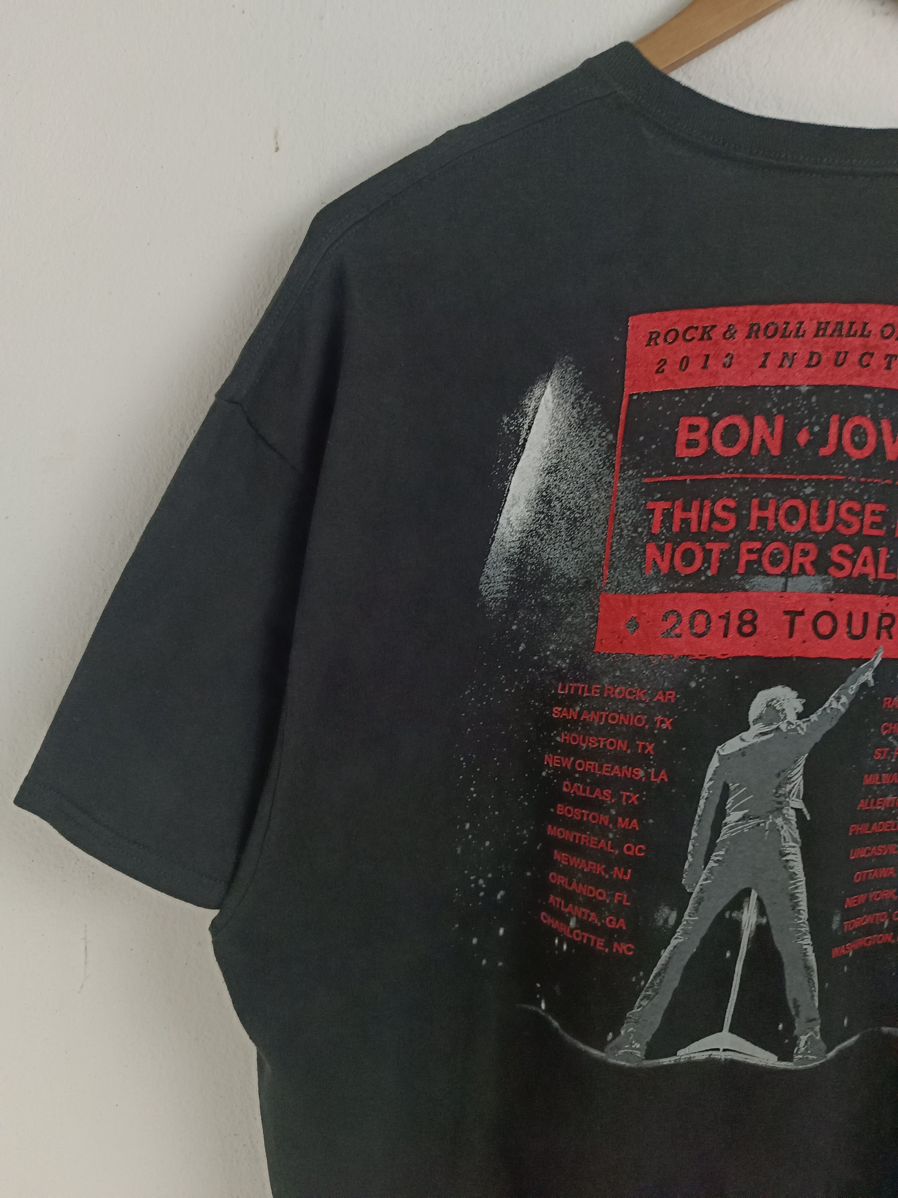 Band Tees VINTAGE 2018 BON JOVI TOUR HALL OF FAME kiss acdc gnr Size US XXL / EU 58 / 5 - 13 Thumbnail