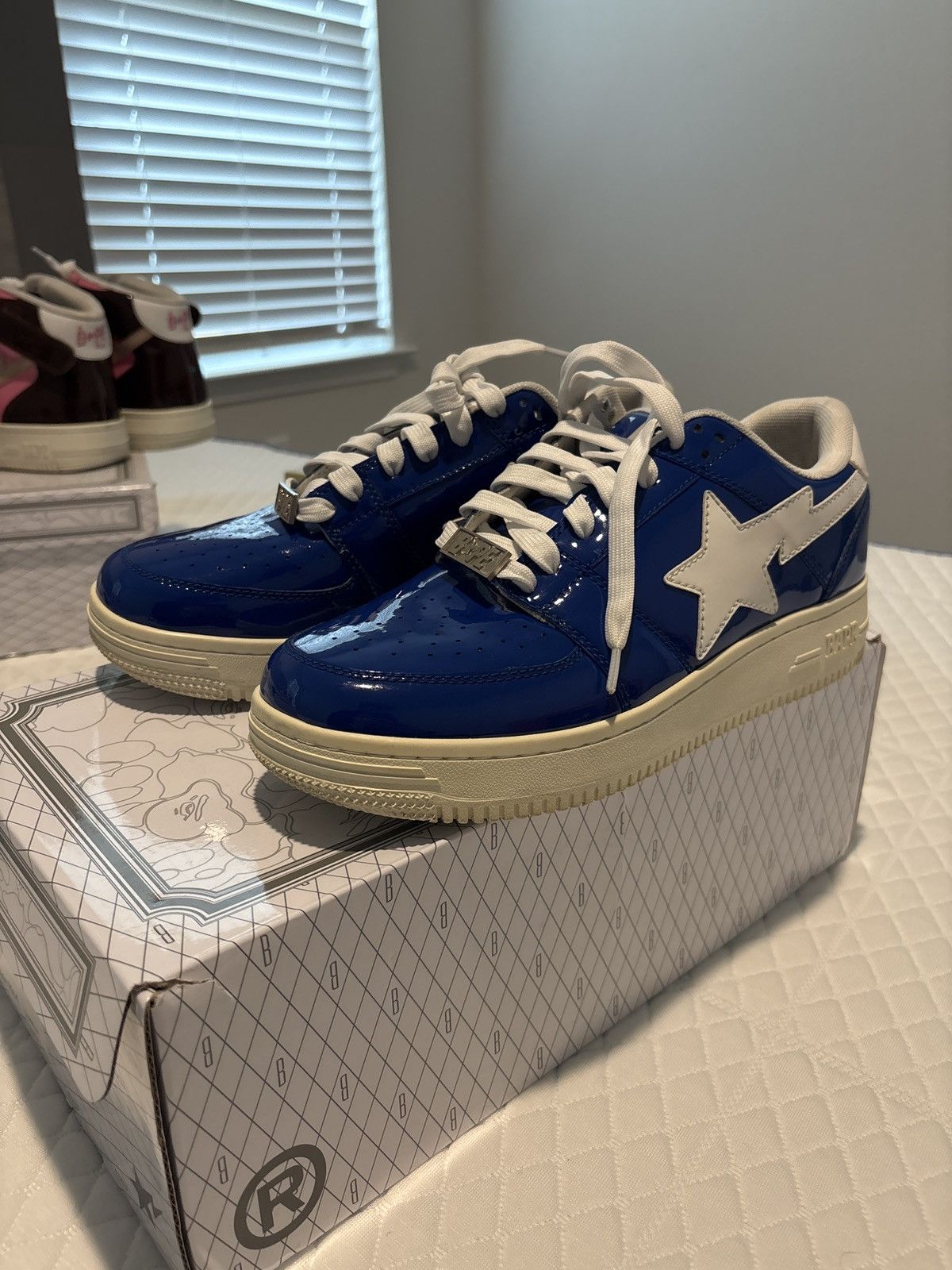 Bape Bapesta Low M2 Blue Size US 9 / EU 42 - 2 Thumbnail