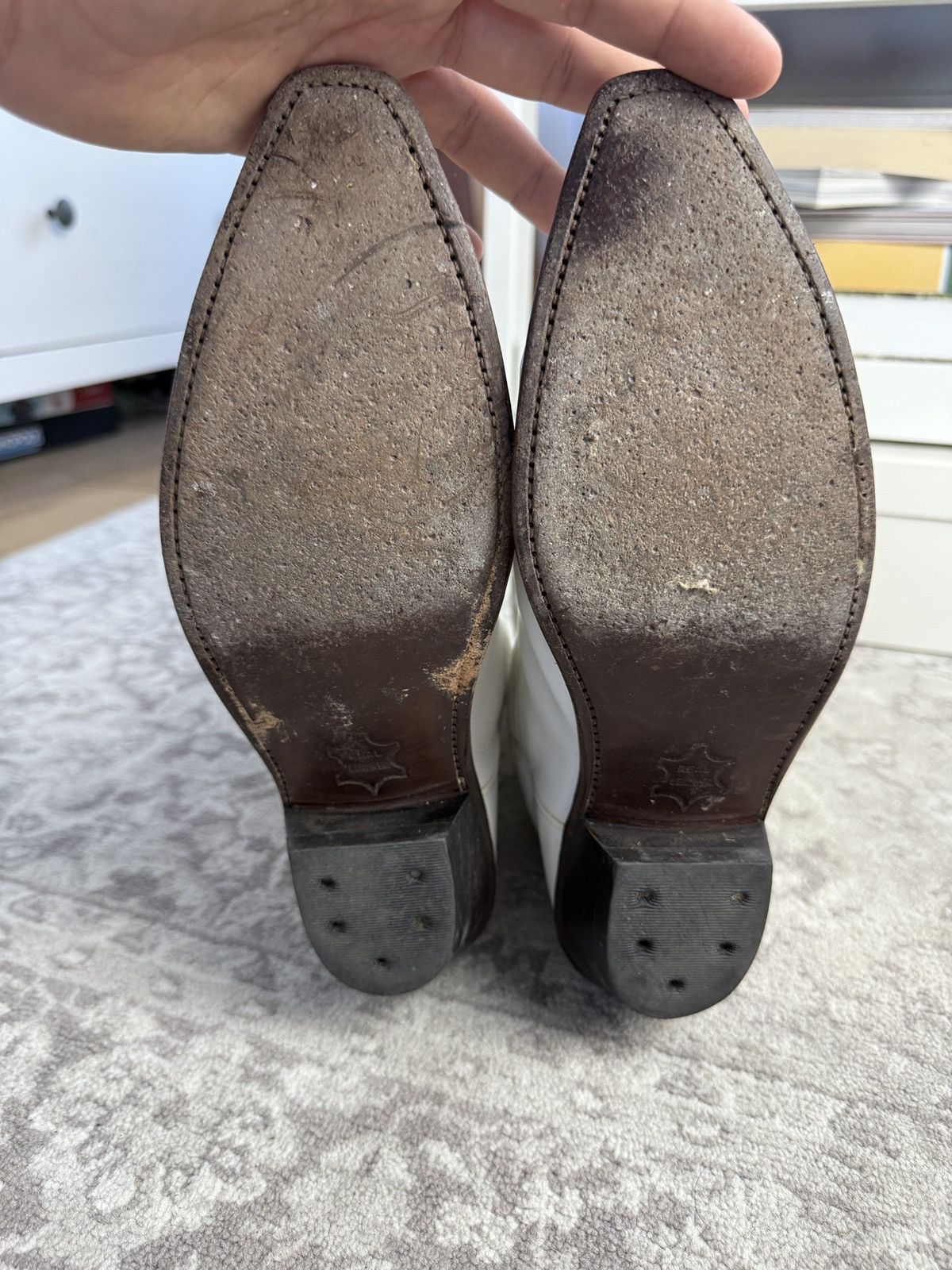 Cowboy Equipment × Vintage Vintage y2k leather cowboy boots US9 western texas usa retro Size US 9 / EU 42 - 8 Thumbnail