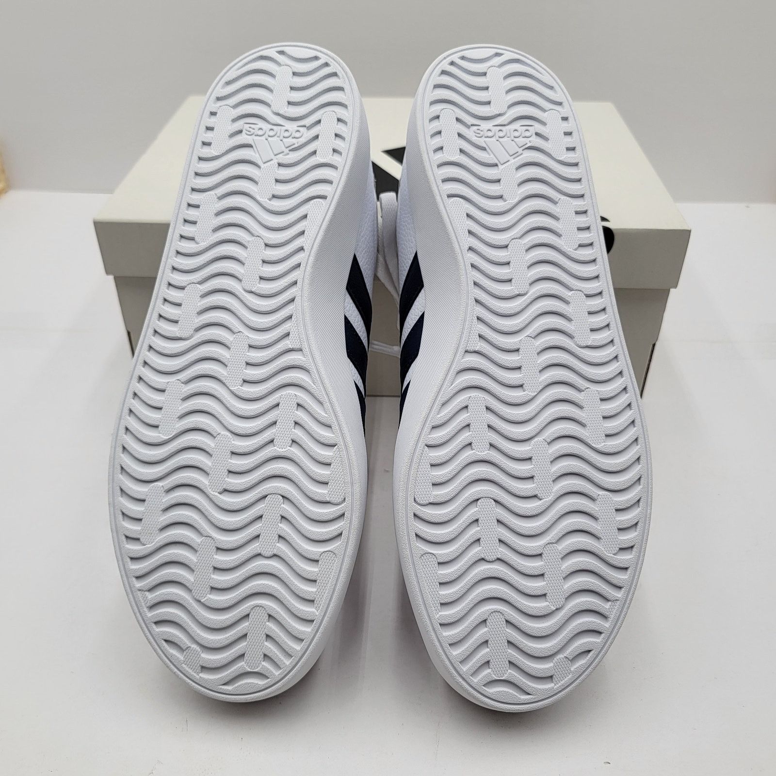 Adidas Adidas VL Court 3.0 White Dark Blue - Size 10 - New! Size US 10 / EU 43 - 6 Thumbnail