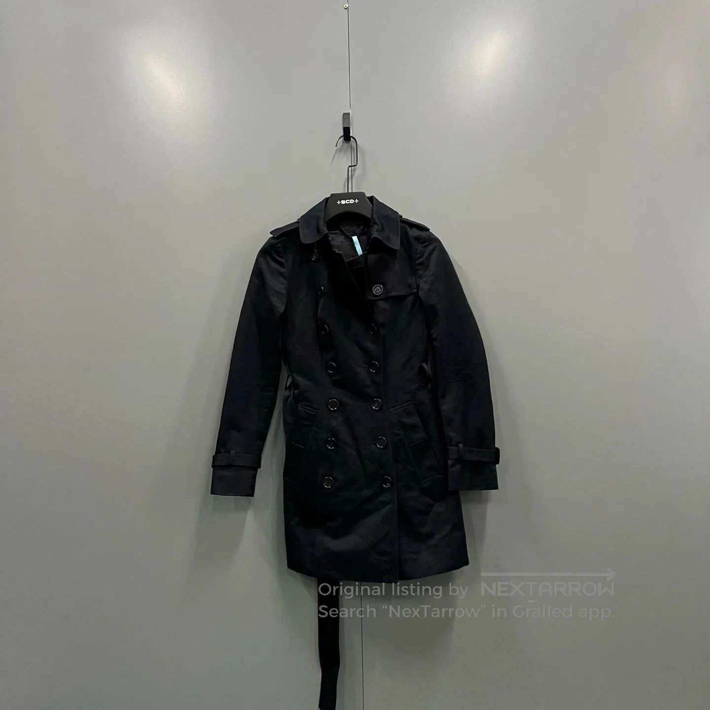 Burberry Burberry Black Double-Breasted Trench Coat. Size XS / US 0-2 / IT 36-38 - 1 Thumbnail