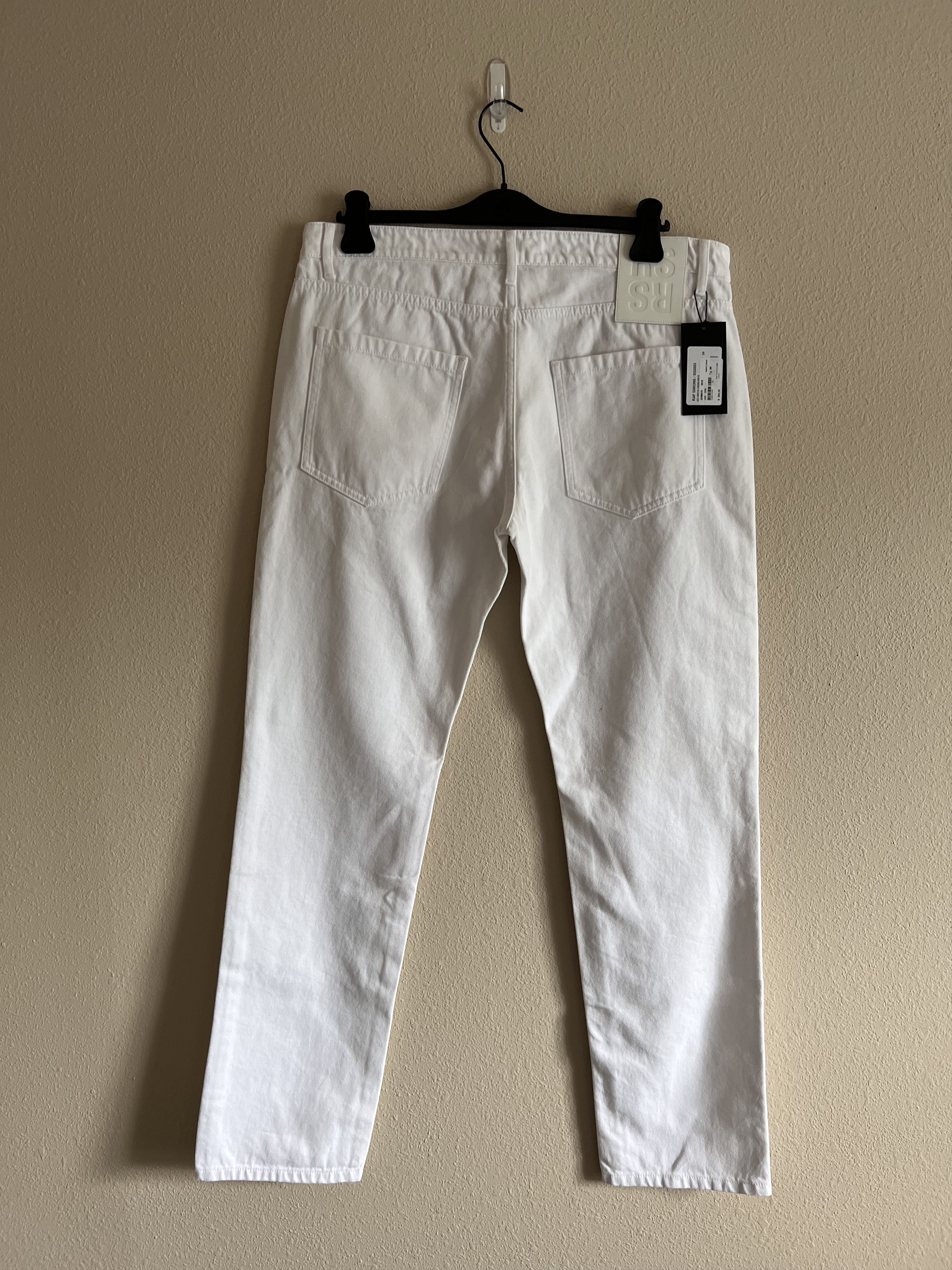 Raf Simons Raf Simons Slim Fit Denim in White Size US 33 - 2 Thumbnail