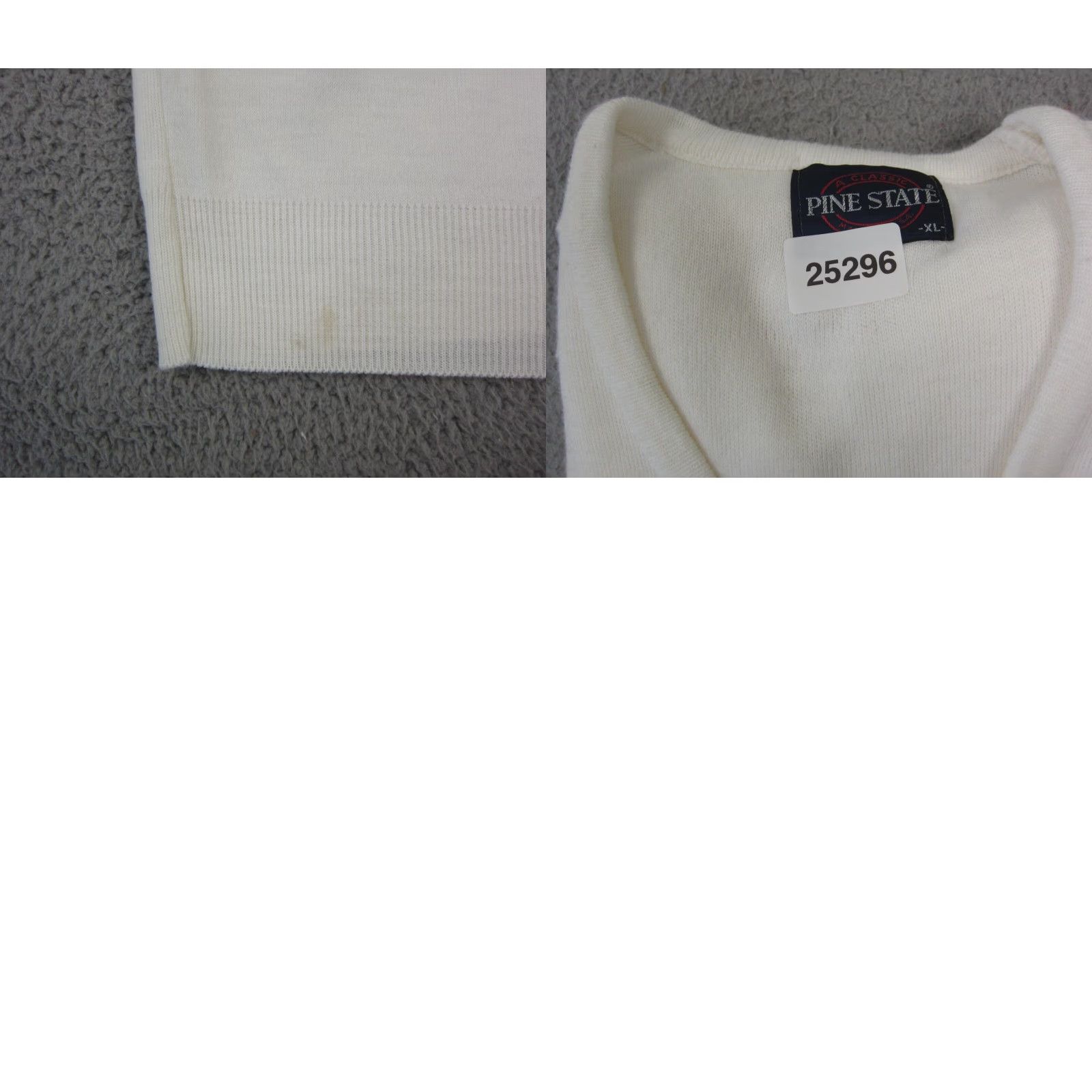 Vintage VINTAGE Pine State Pullover Sweater XL White Mens Knit Pullover 80s 90s Classic Preppy Fashion Size XL White Size US XL / EU 56 / 4 - 9 Thumbnail