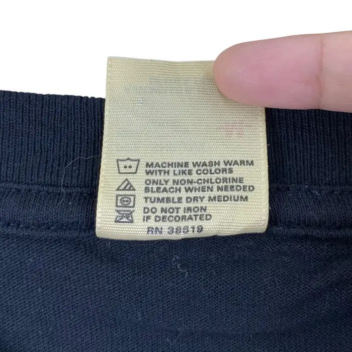 Anvil Vintage 90’ ANVIL FABRIC Minimalist Design Plain Tee Shirt Size US M / EU 48-50 / 2 - 4 Thumbnail