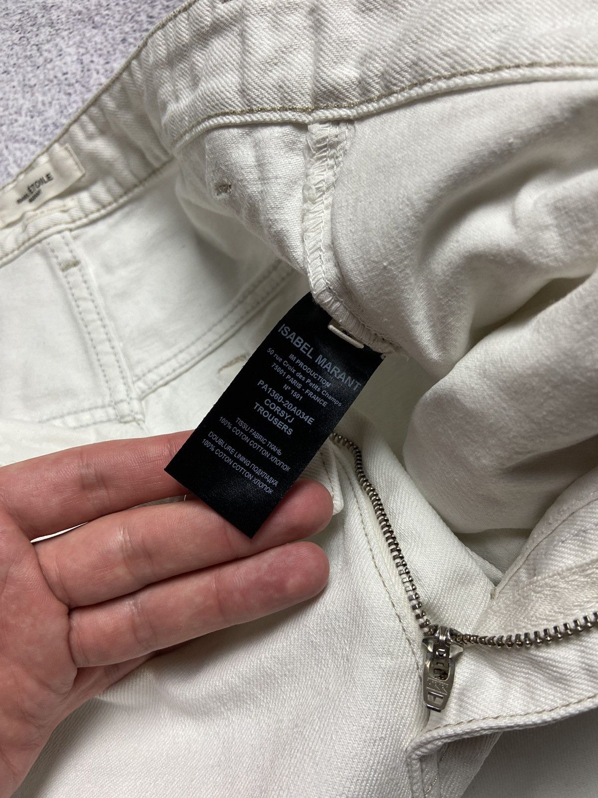 Designer × Isabel Marant Etoile Isabel Marant Etoile Jeans Women’s White Denim Pants Design Size 27" / US 4 / IT 40 - 13 Thumbnail