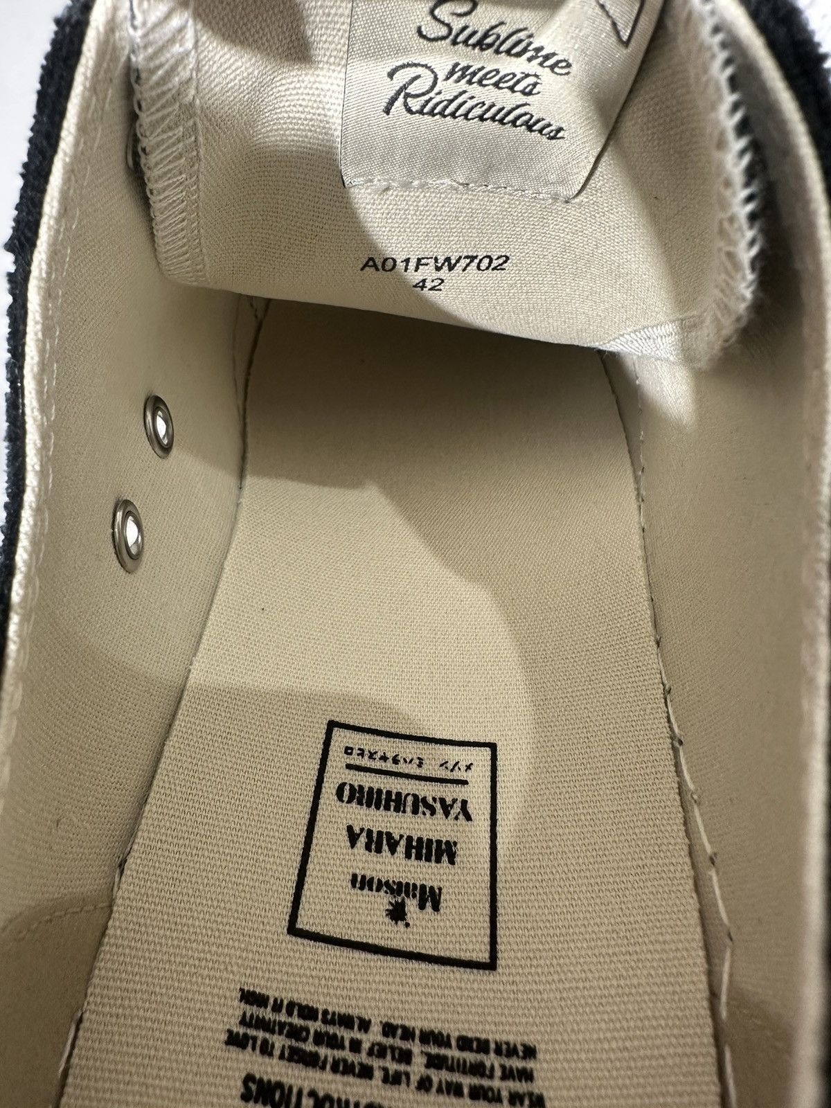 Maison MIHARA YASUHIRO MAISON MIHARA YASUHIRO - Peterson Low Black Sneakers Size US 9 / EU 42 - 7 Thumbnail