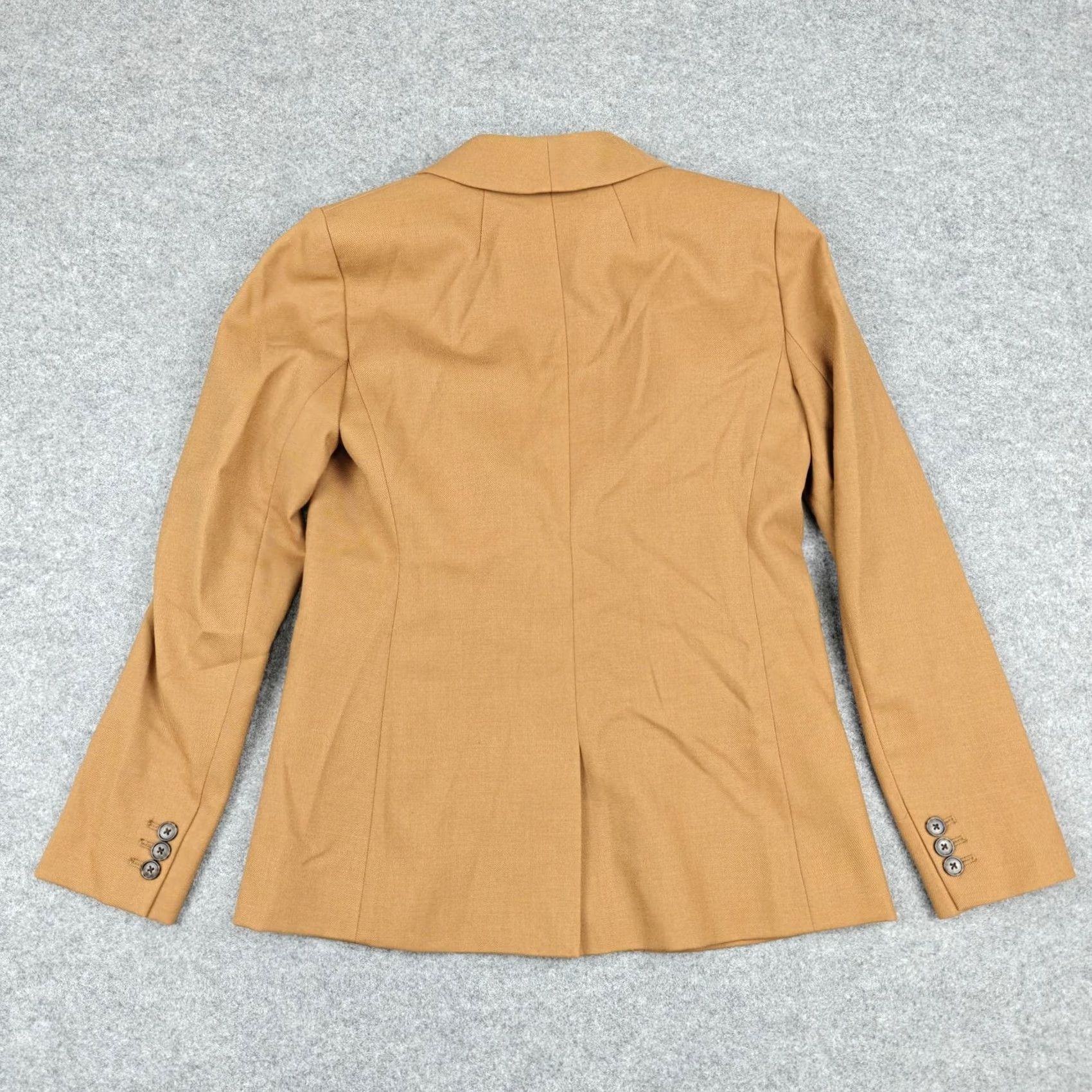 J.Crew J.CREW Blazer Womens 2 Brown Wool Blend Shawl Collar One Button Lined Jacket Size XS / US 0-2 / IT 36-38 - 5 Thumbnail