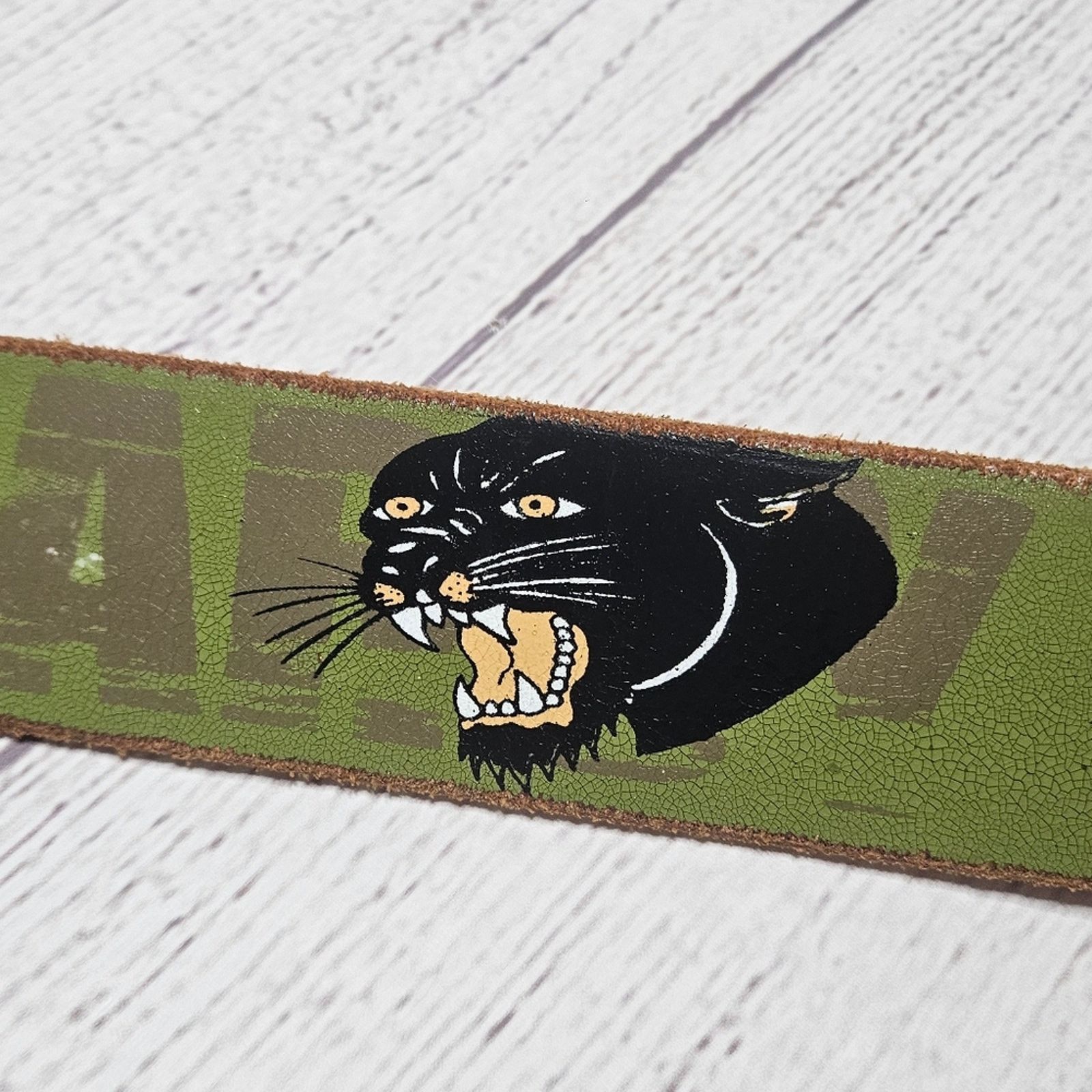 Ed Hardy Vintage Y2K Leather Ed Hardy Belt, size Small Size 32 - 11 Thumbnail
