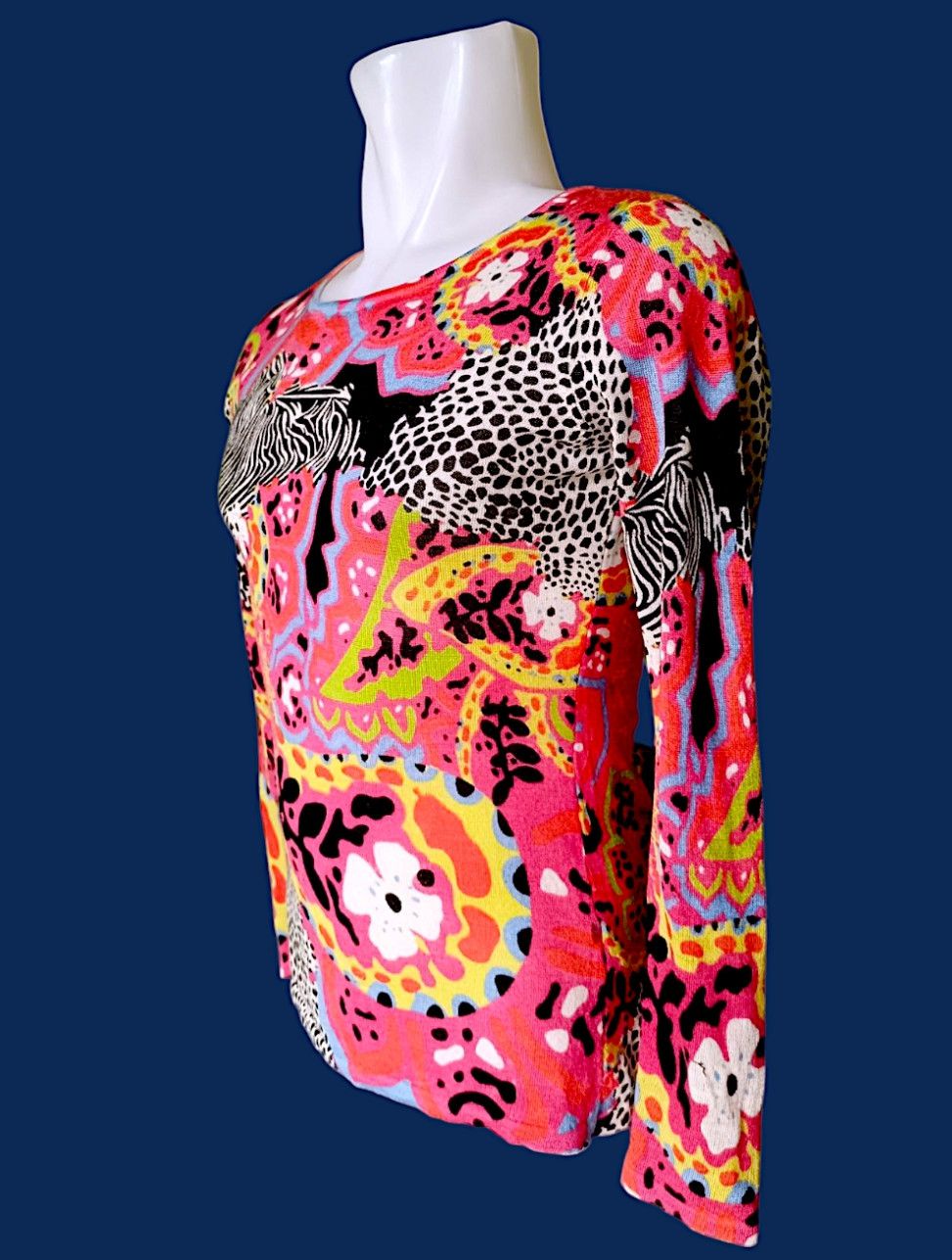 Japanese Brand UNKNOWN BRANDS Full print Long Sleeve T Shirt Y2K Style Size US M / EU 48-50 / 2 - 19 Thumbnail