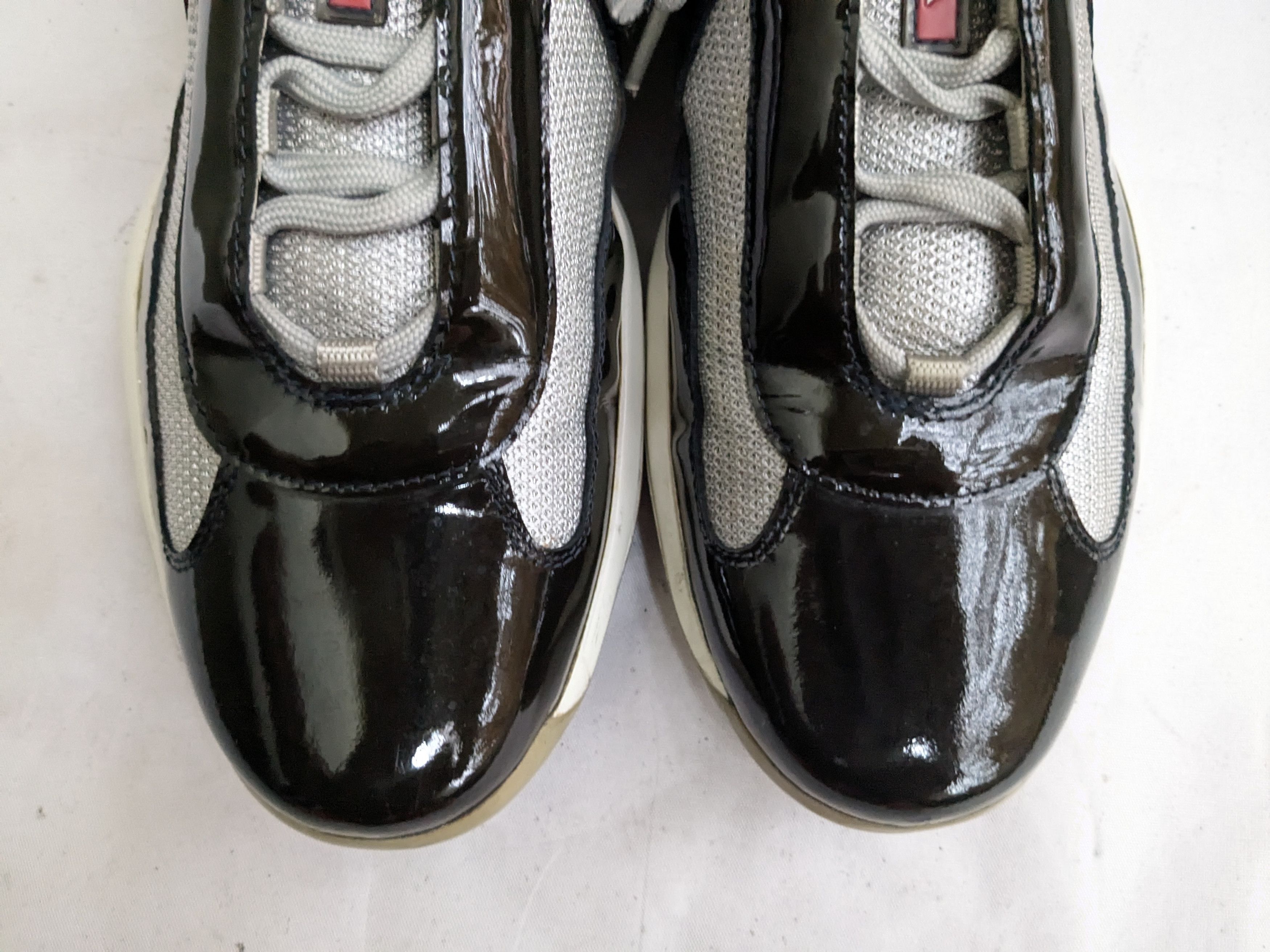 Prada Prada America's Cup Black Patent Leather 13 Silver Size US 13 / EU 46 - 5 Thumbnail