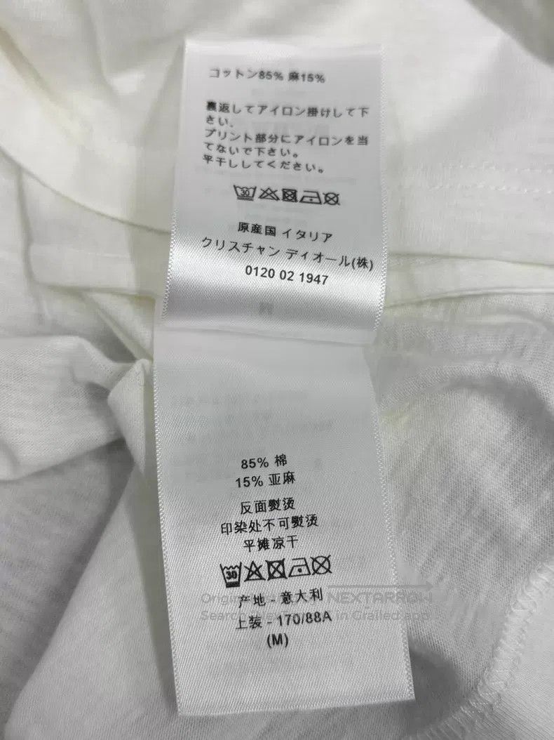 Dior Dior White portrait letter print short sleeves Size M / US 6-8 / IT 42-44 - 6 Thumbnail