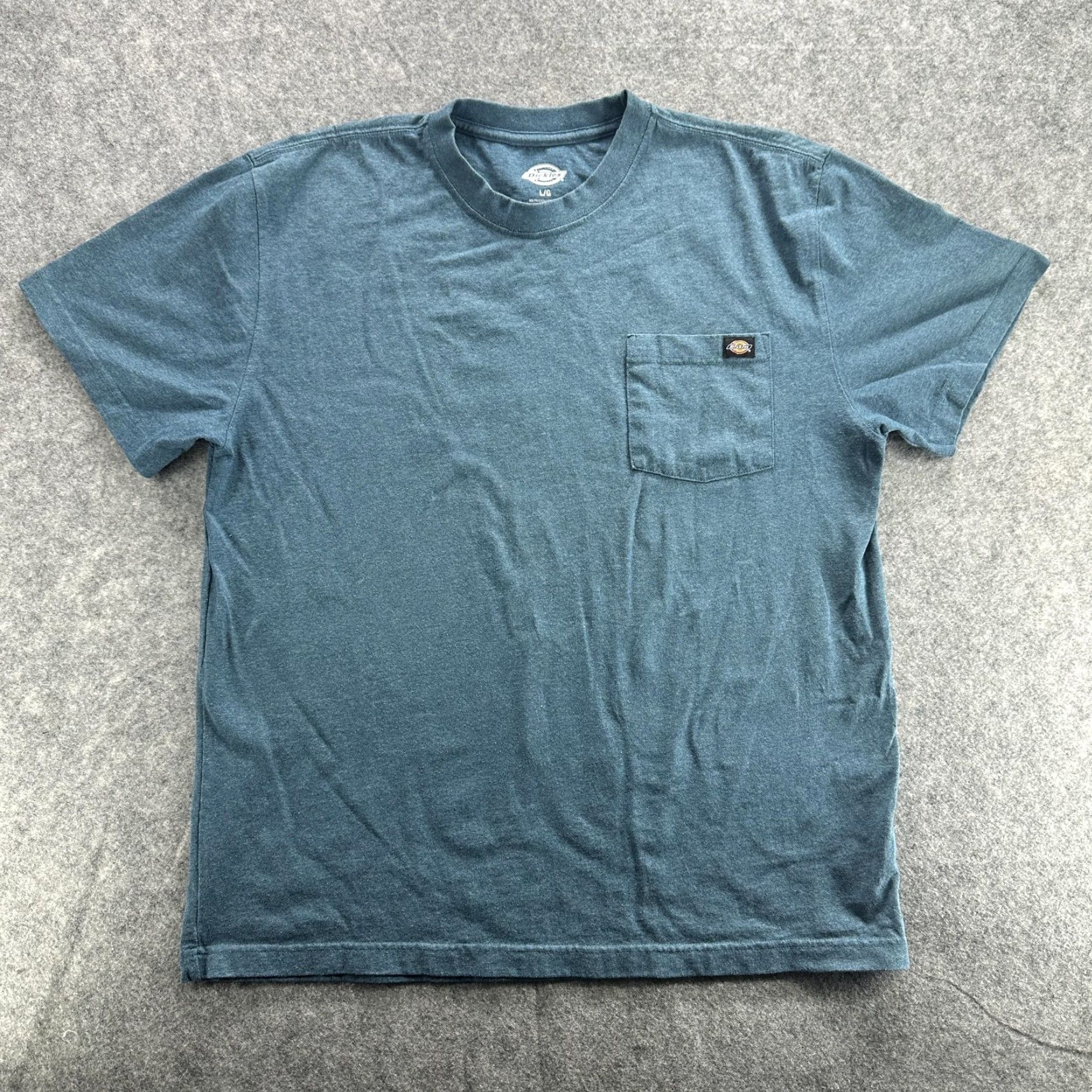 Dickies Dickies Shirt Mens Large Blue Pocket Crewneck Workwear Logo Tee Size US L / EU 52-54 / 3 - 2 Thumbnail