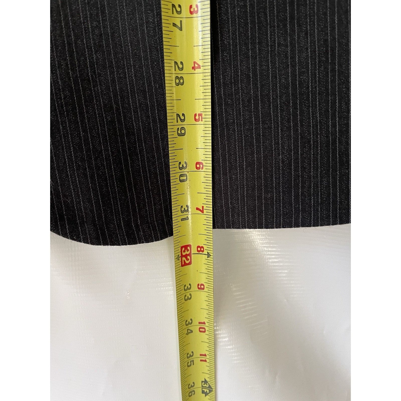 Ted Baker Ted Baker Mens Black Stripe Sport Coat 40R Italy 100% Wool Size 40R - 7 Thumbnail