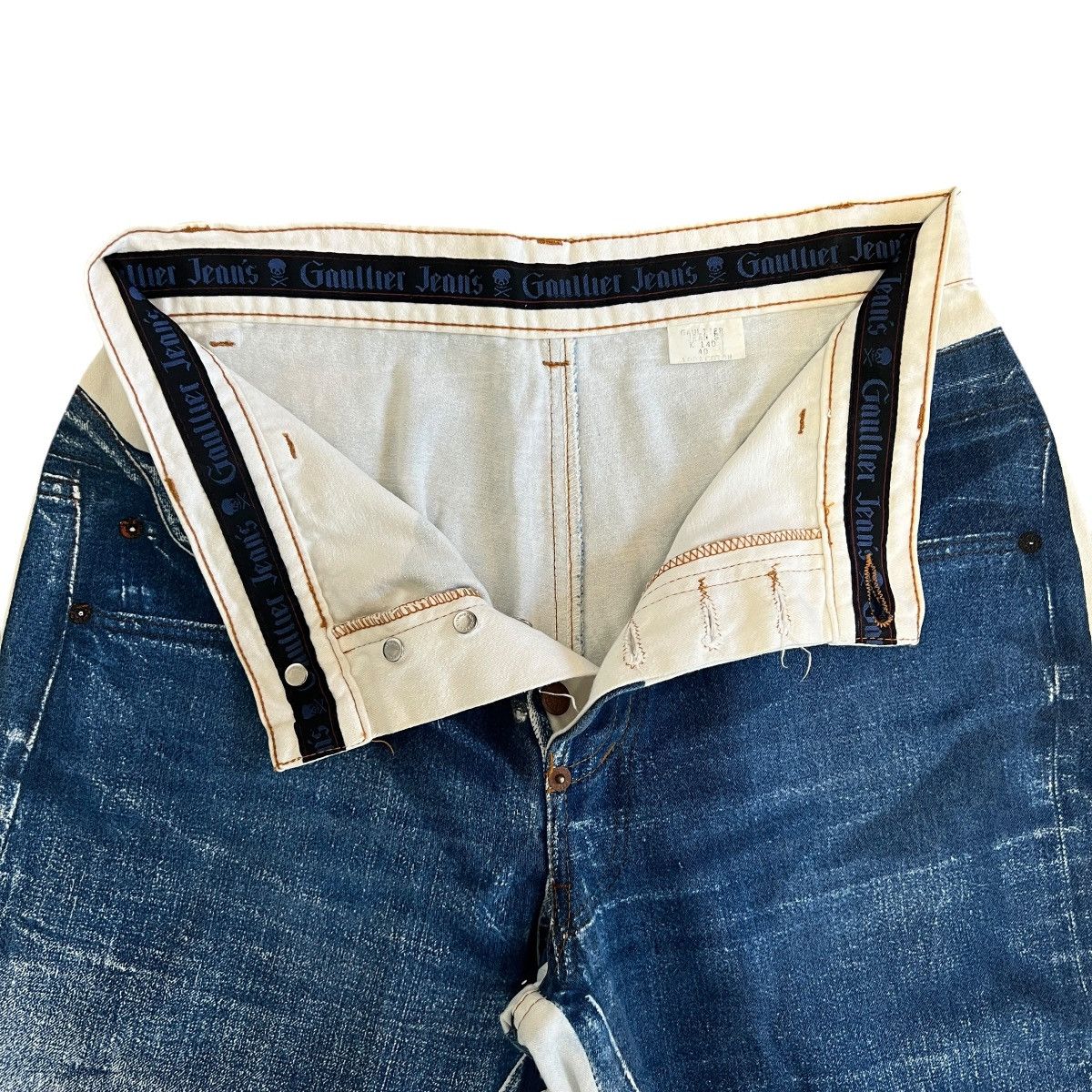 Jean Paul Gaultier Jean Paul GAULTIER Trompe-l'oeil Jeans 40 Size US 29 - 3 Thumbnail