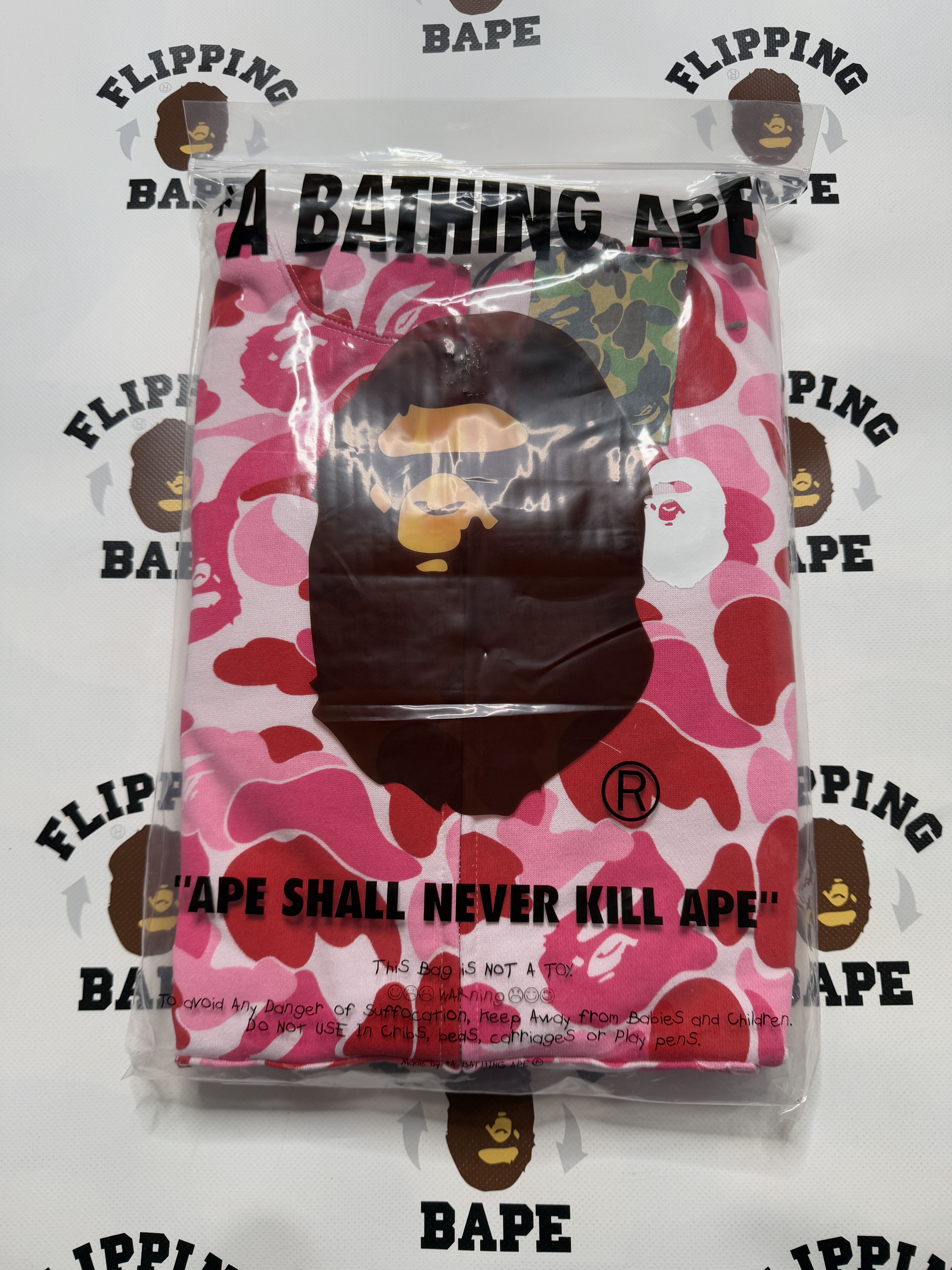 Bape BAPE ABC CAMO LOGO RIB FULL ZIP HOODIE Size US L / EU 52-54 / 3 - 18 Thumbnail