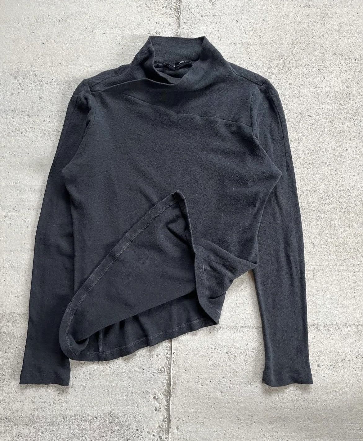 Raf Simons Raf Simons AW08 Assymetrical Slim High Neck Sweater Size US S / EU 44-46 / 1 - 2 Thumbnail