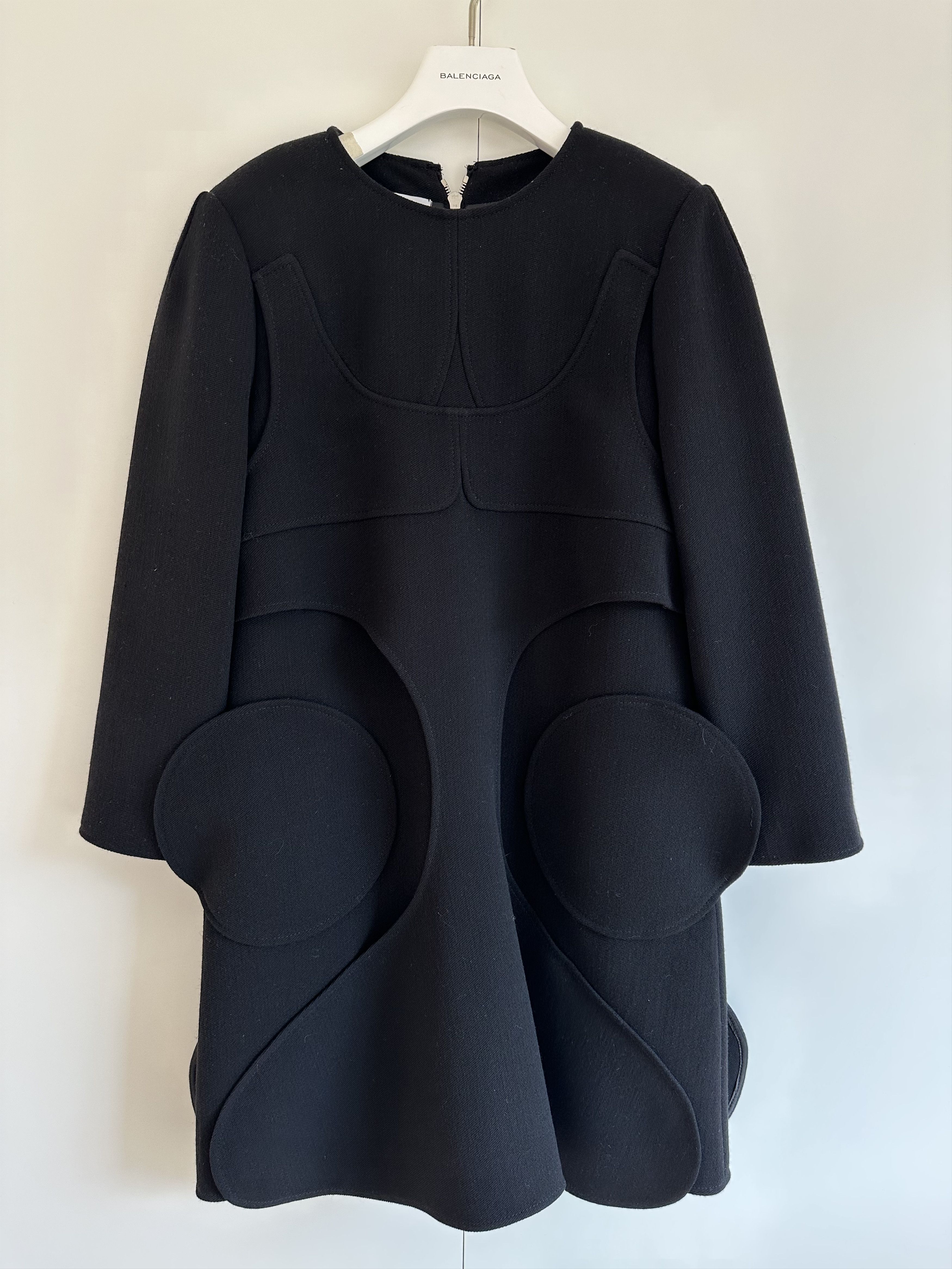 Courreges Intricate Deconstructed Wool Dress Size S / US 4 / IT 40 - 2 Thumbnail