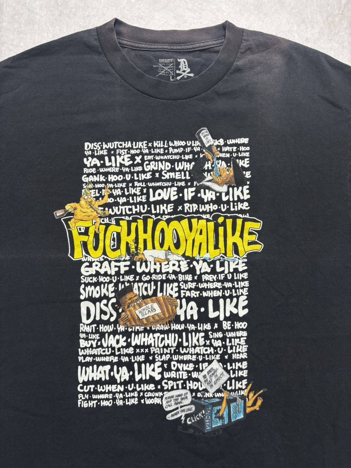 Dissizit Dissizit Fuckhooyalike Tshirt Size US L / EU 52-54 / 3 - 3 Thumbnail