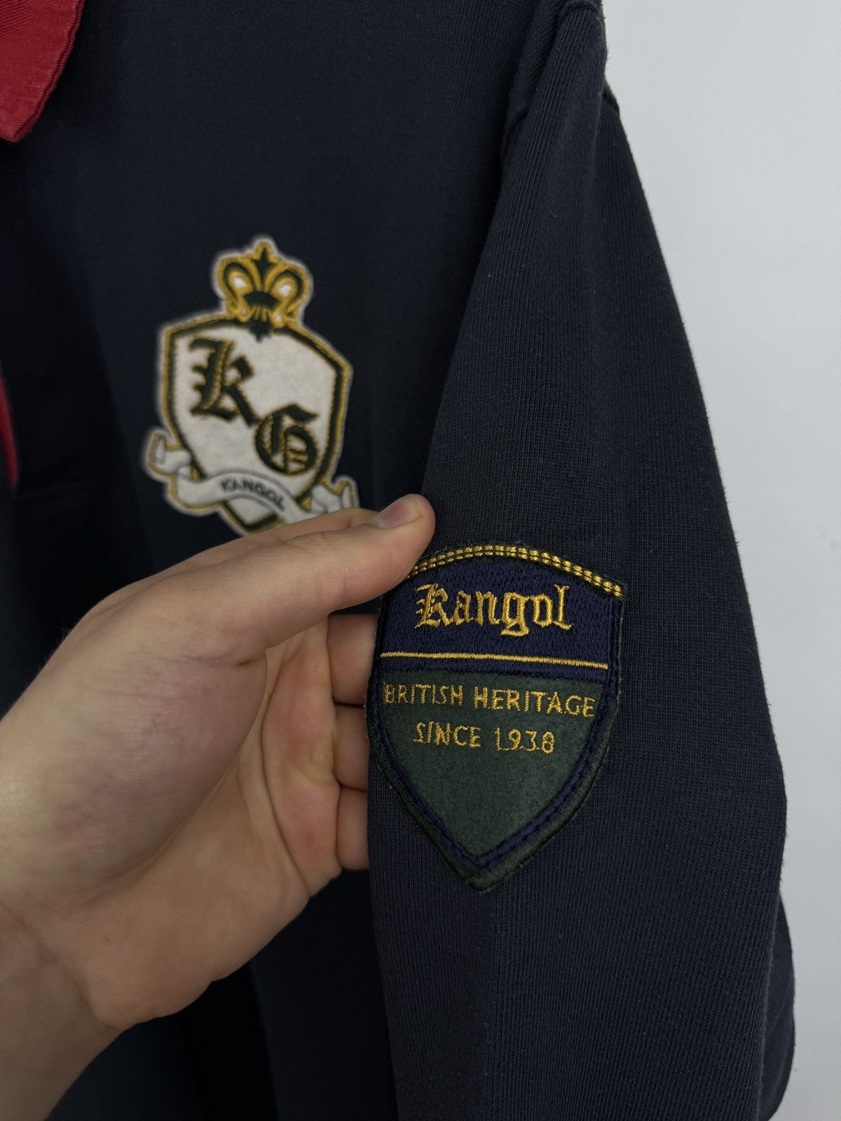 Kangol 🏉🇬🇧 Vintage Kangol British Heritage Rugby Long Sleeve Retro Size US XL / EU 56 / 4 - 6 Thumbnail