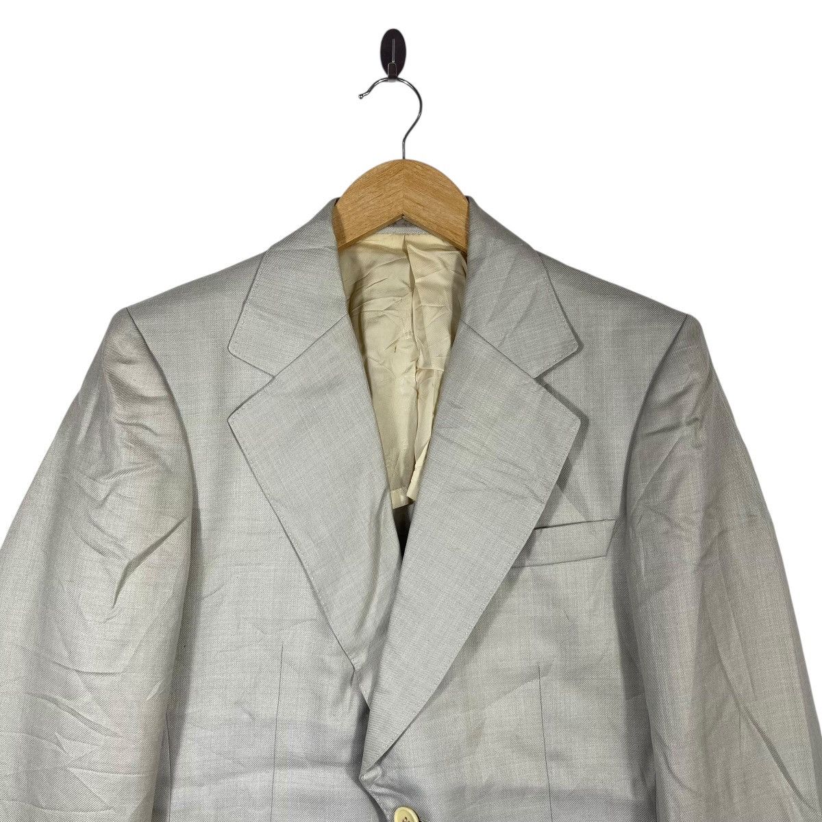 Lanvin Vintage Lanvin Paris Sport Coat Beige Gold Buttons Size 36R - 2 Thumbnail