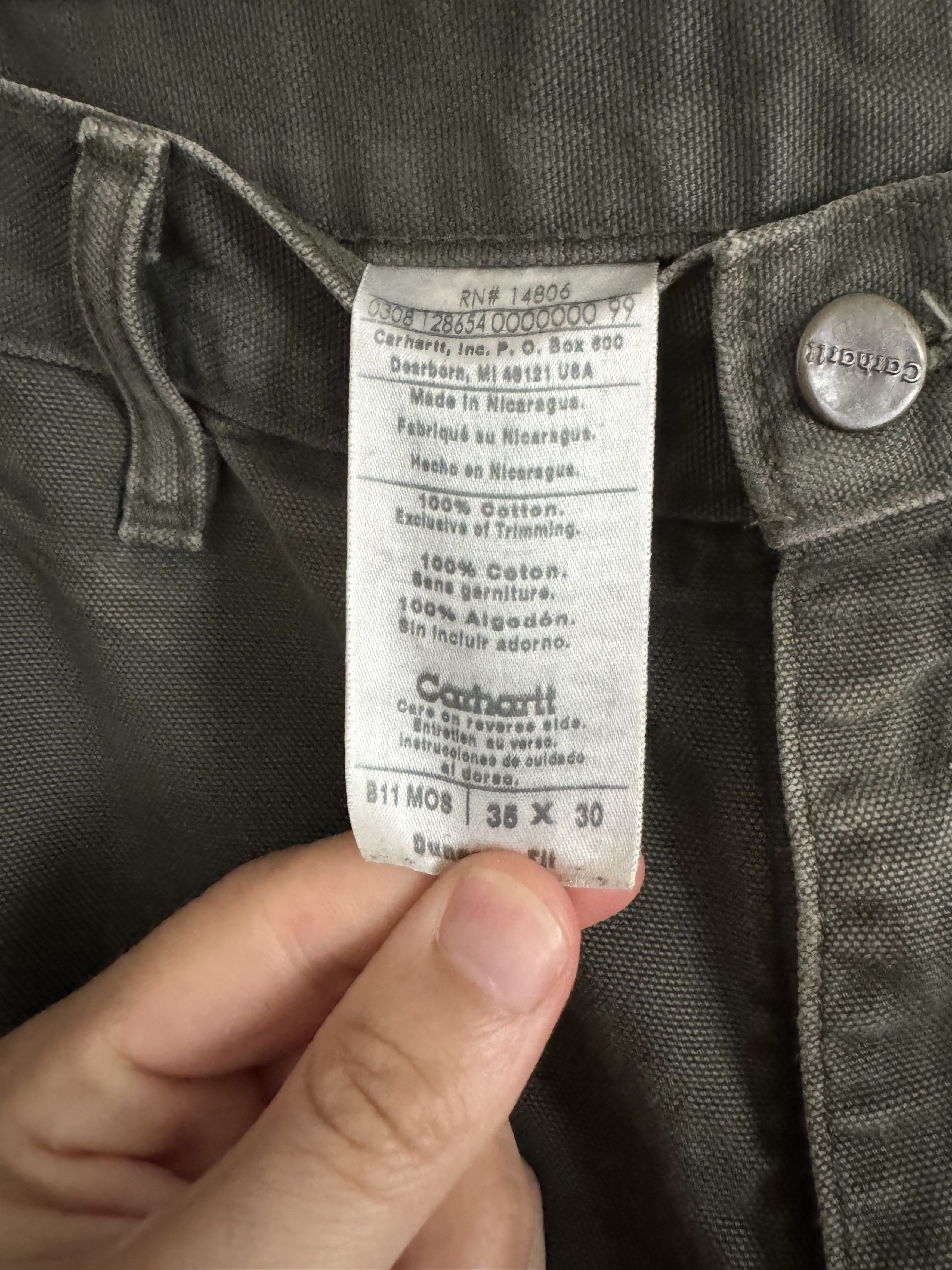 Carhartt Carhartt Vintage Straight Wide Work Pant Size US 35 - 3 Thumbnail