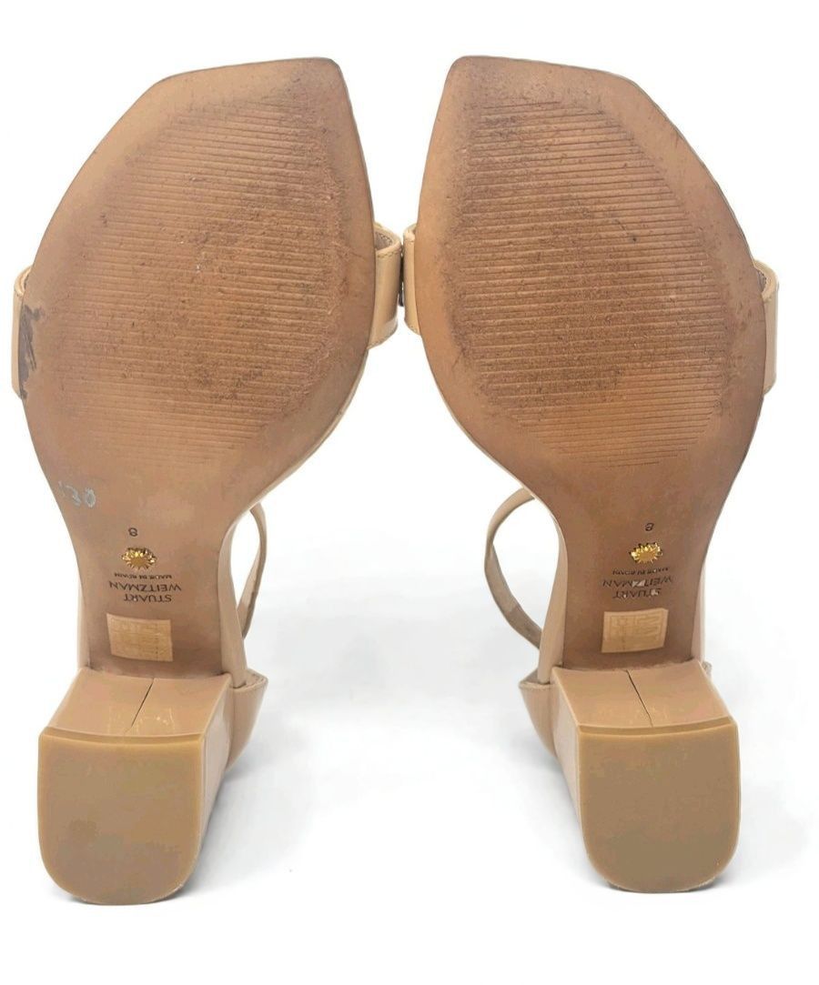 Stuart Weitzman Stuart Weitzman Chain Detail Block Heel Sandals Patent Sz 8 Size US 8 / IT 38 - 7 Thumbnail