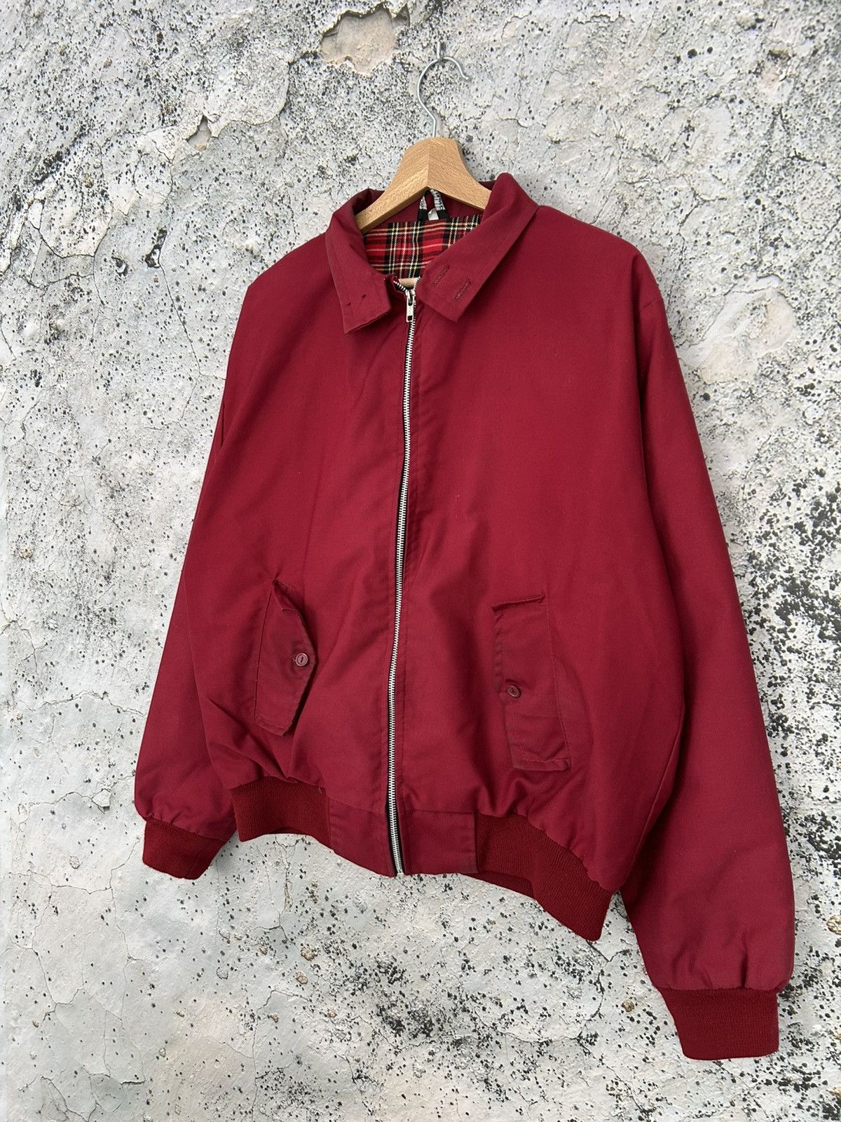 Vintage Vintage Red Bomber Jacket Checkered Avant Garde Boxy Baggy Size US M / EU 48-50 / 2 - 2 Thumbnail