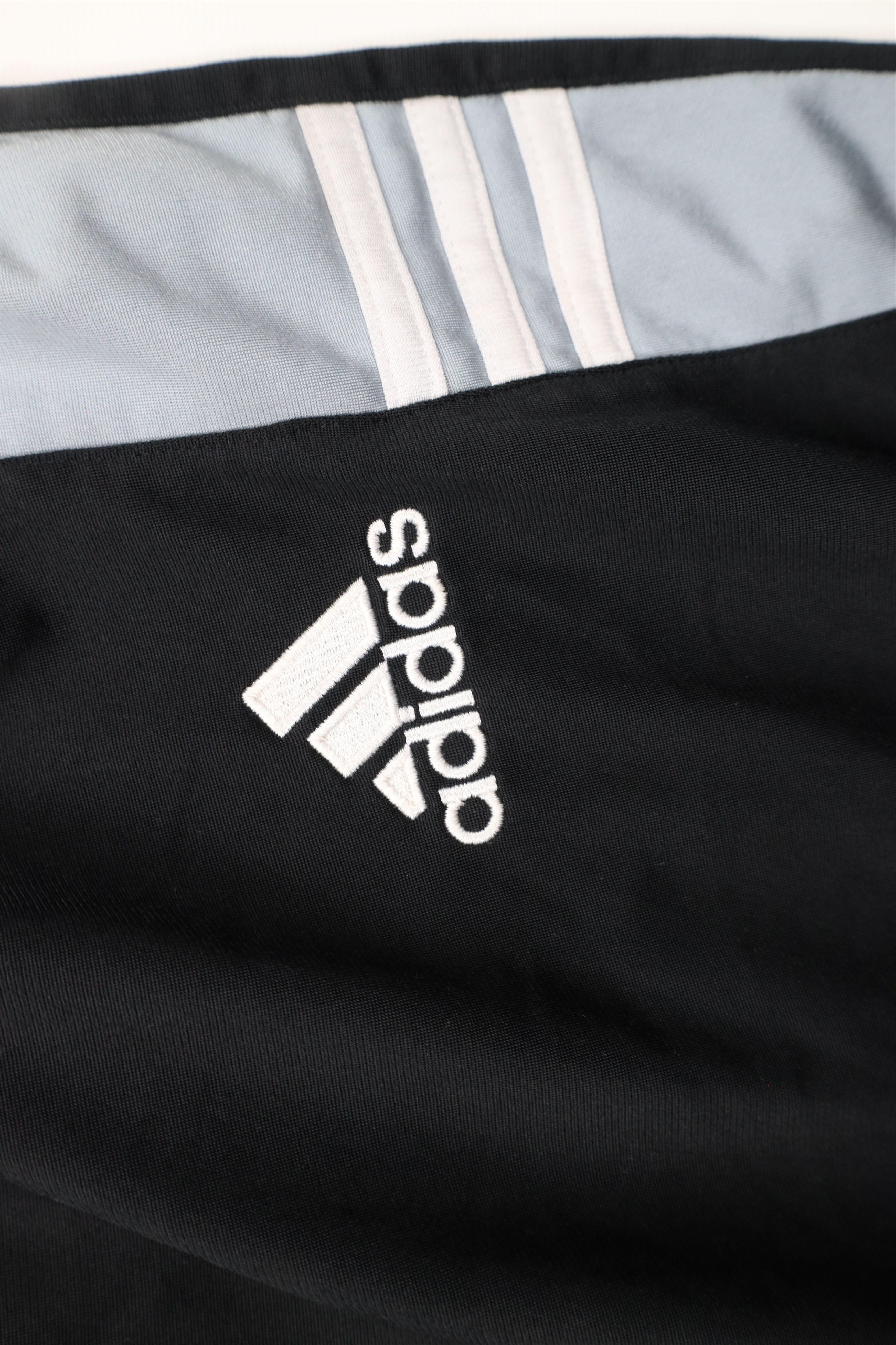 Adidas × Vintage Vintage Y2K Adidas Spell Out Wide Leg Sweatpants Black Size US 34 / EU 50 - 7 Thumbnail