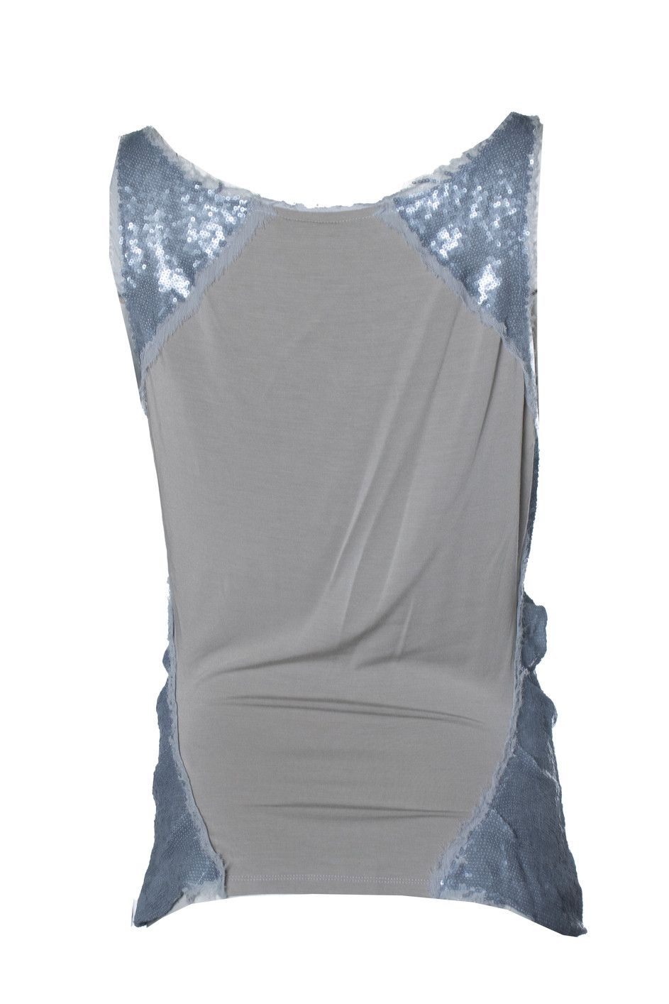 Donna Karan Donna Karan, grey metallic sequinned top Size M / US 6-8 / IT 42-44 - 2 Thumbnail