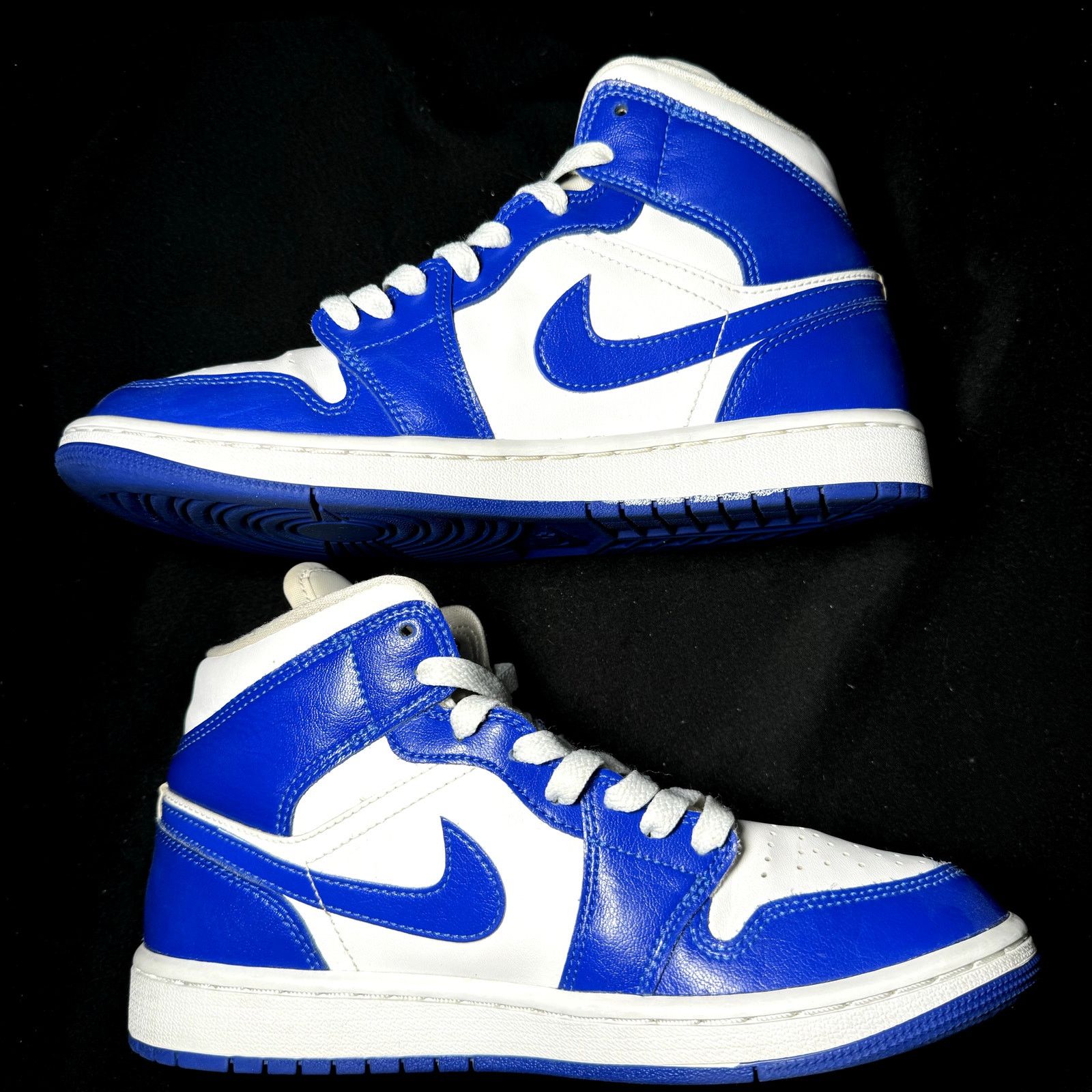 Jordan Brand × Nike Size 7.5 - Wmns Air Jordan 1 Mid Kentucky Blue Women's Shoes Size US 7.5 / IT 37.5 - 3 Thumbnail