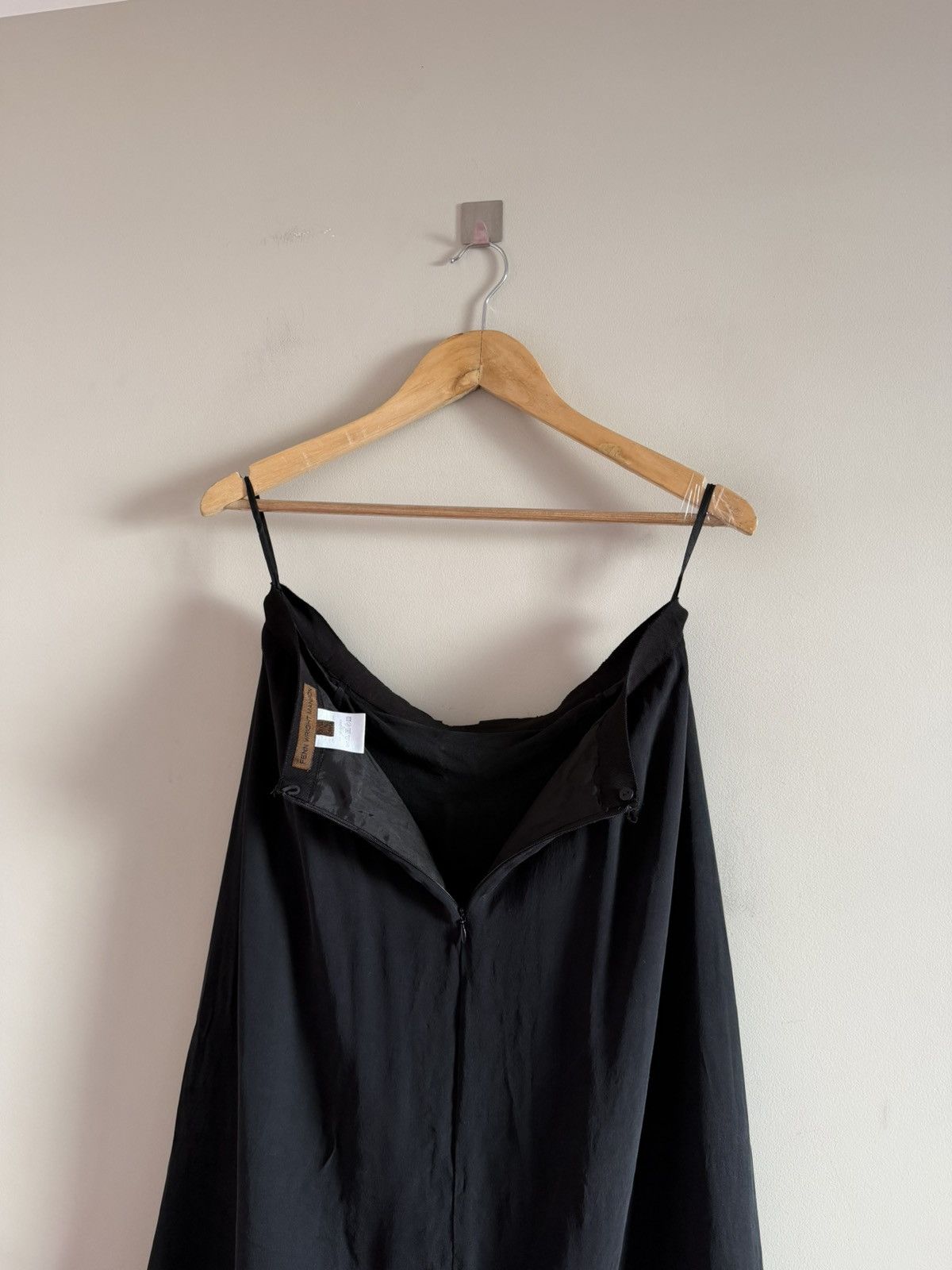 Vintage Silk Asymmetric Panel Skirt Black Size 32" / US 10 / IT 46 - 7 Thumbnail