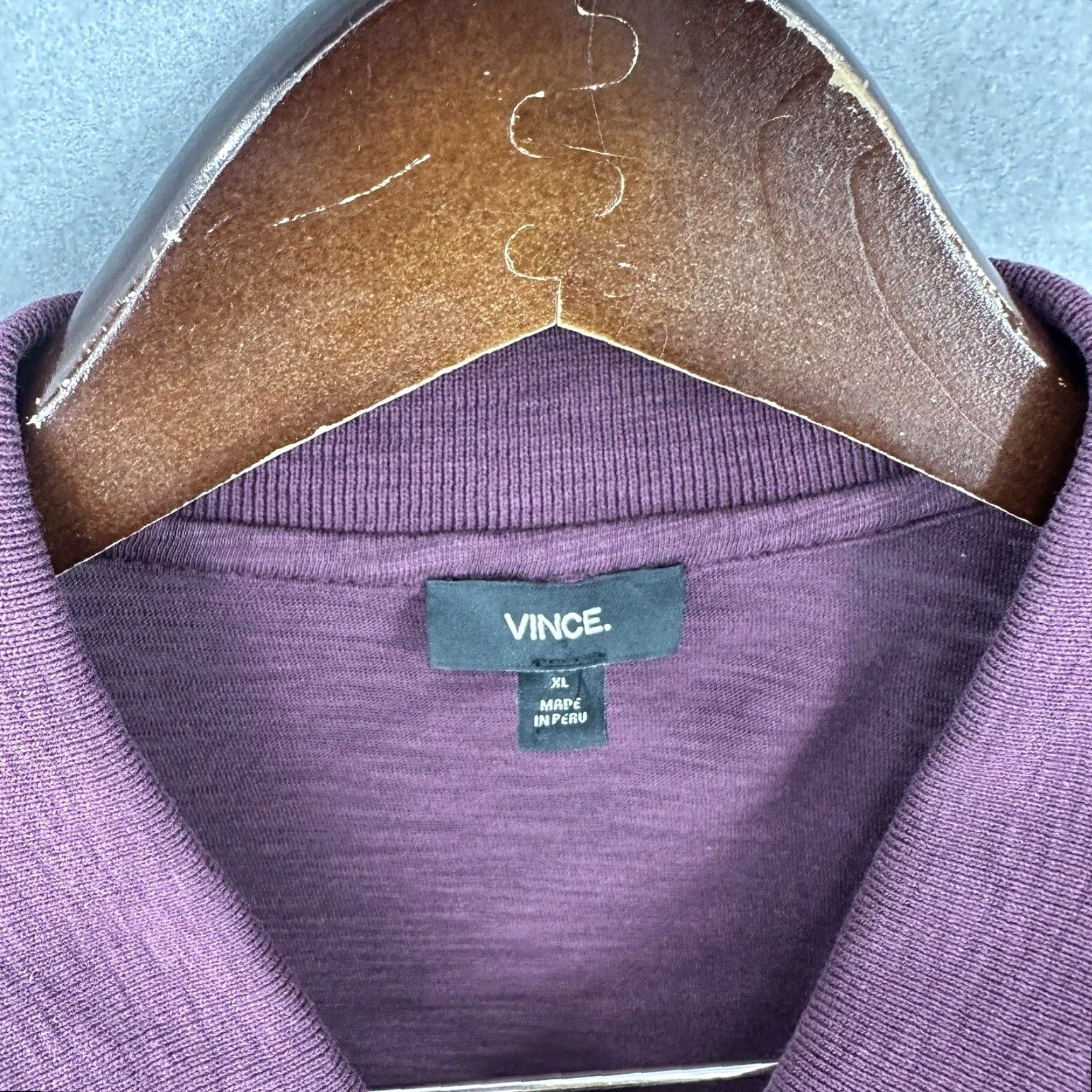 Vince Vince Polo Shirt Mens XL Purple Short Sleeve 100% Cotton Plum Preppy Dad Vince Shirt Polo Mens XL Purple Short Sleeve 100% Cotton Plum Dad Style Size US XL / EU 56 / 4 - 5 Thumbnail