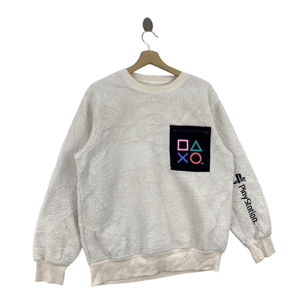 Japanese Brand × Playstation GU x PLAYSTATION Japanese Single Pocket Fleece Sweatshirt Size US S / EU 44-46 / 1 - 3 Thumbnail