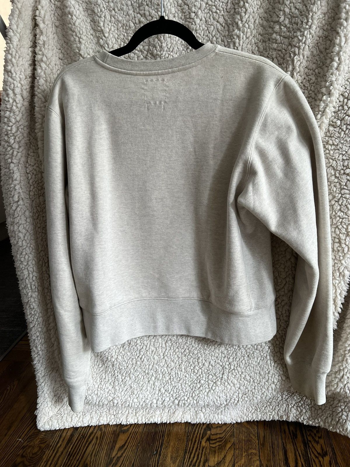Visvim Oatmeal Crewneck College Sweatshirt, size 5 CUSTOM CROP Size US L / EU 52-54 / 3 - 16 Thumbnail