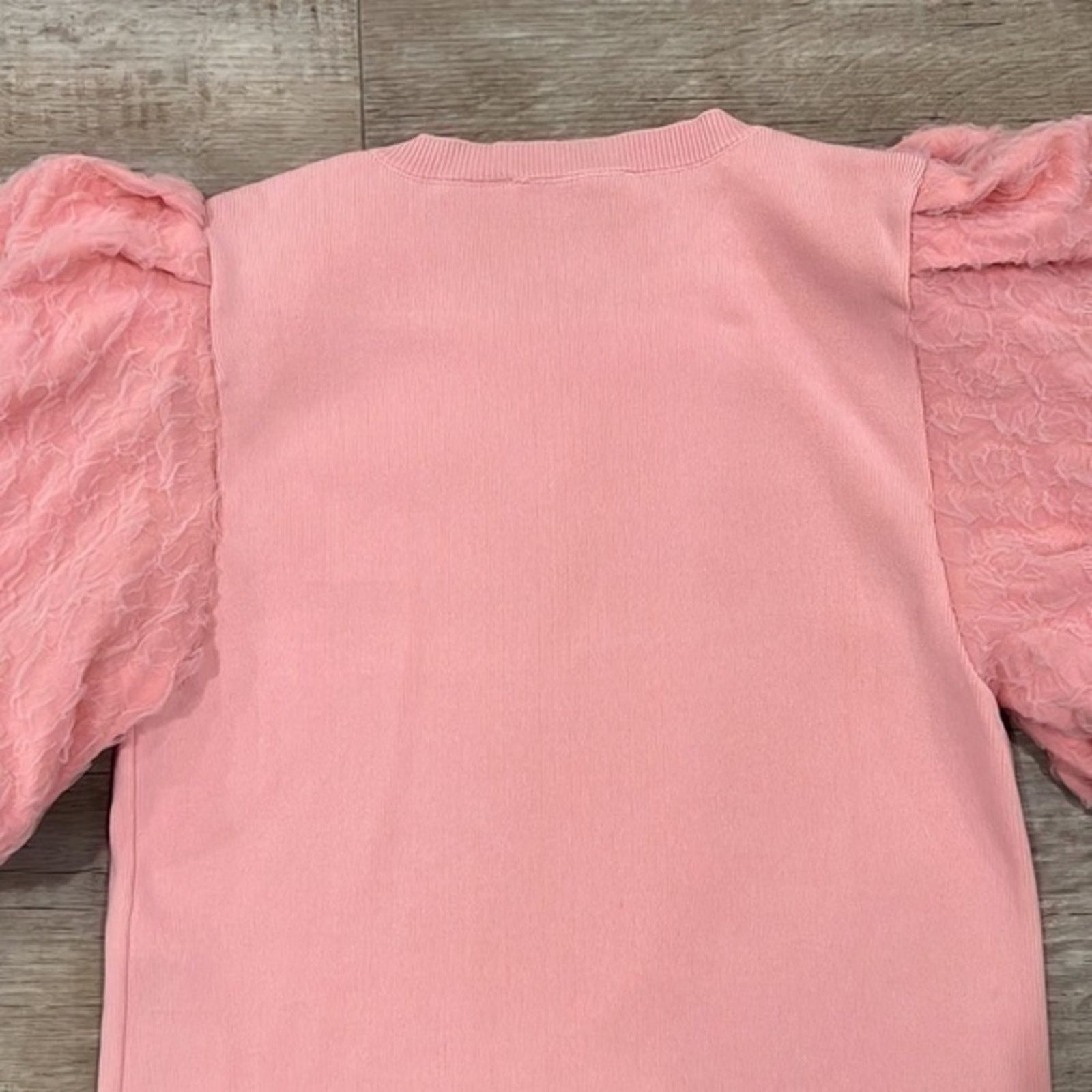 Zara ZARA Top with Full Textured Sleeves NWT Size M / US 6-8 / IT 42-44 - 8 Thumbnail
