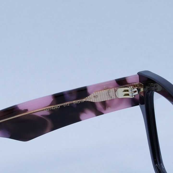 Gucci Gucci GG1424O 012 Eyeglasses Black/Pink Havana 54mm Cat Eye Size ONE SIZE - 6 Thumbnail