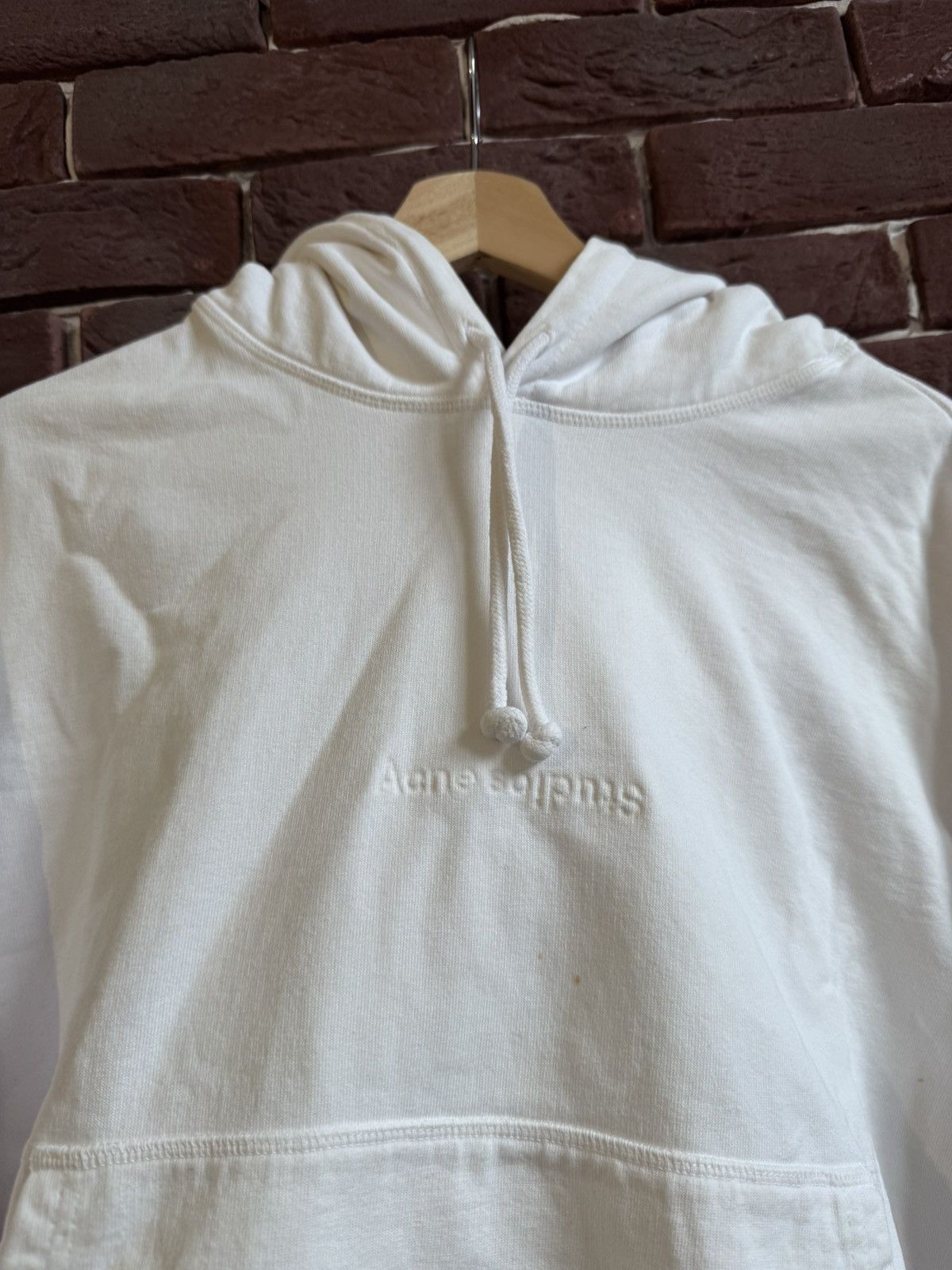 Acne Studios Acne Studios Hoodie Cropped Boxy Fit Streetwear S White Size US S / EU 44-46 / 1 - 6 Thumbnail