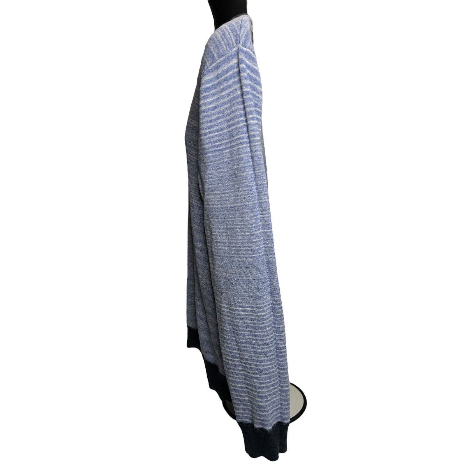 The Rail The Rail Men’s Crewneck Sweater - Blue Striped - Size Large Size US L / EU 52-54 / 3 - 5 Thumbnail
