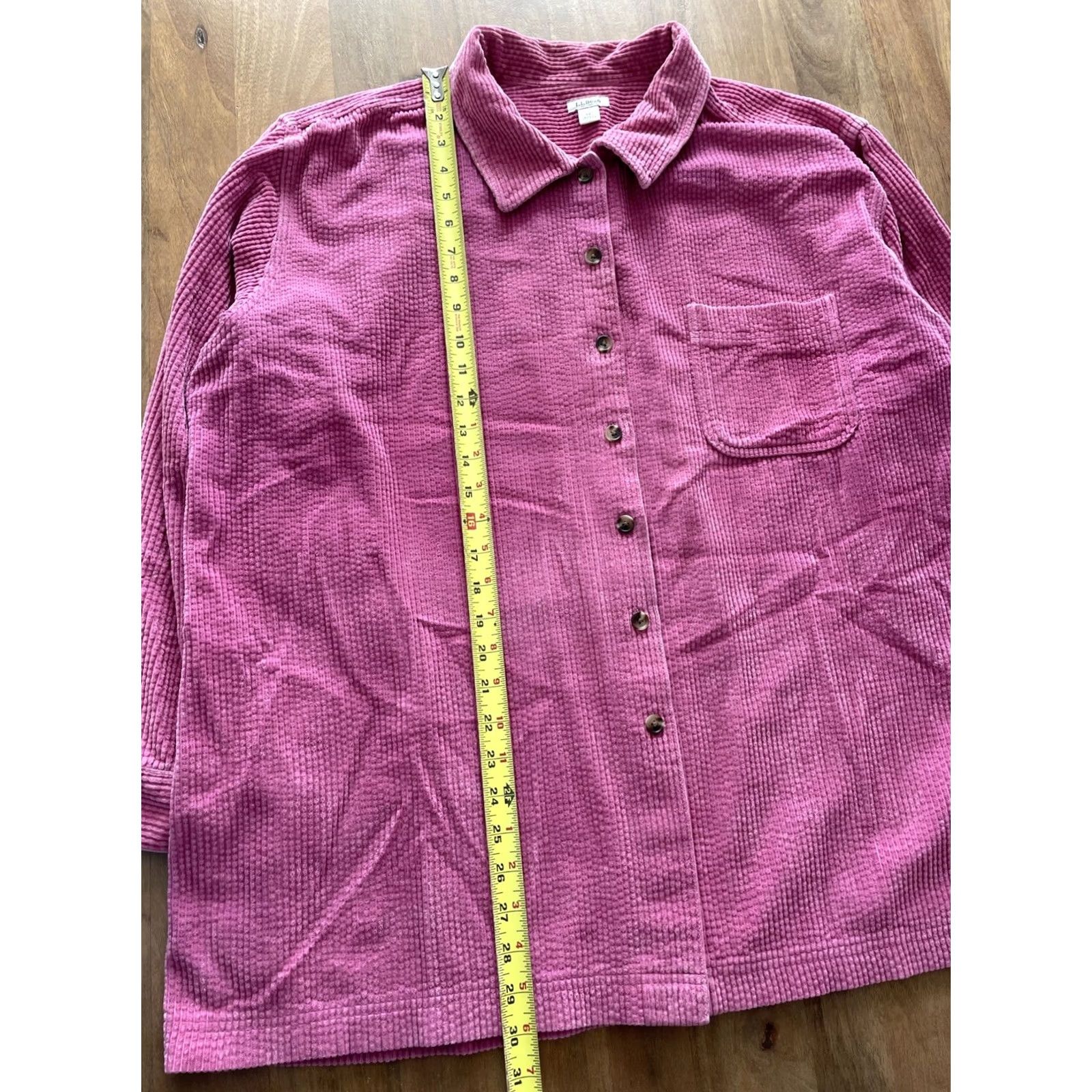 Vintage L.L. Bean Button-Up Corduroy Jacket Women 3X Pink Shacket Overshirt Pockets Casual Vintage: No (adjusted?) Size XXL / US 16-18 / IT 52-54 - 6 Thumbnail