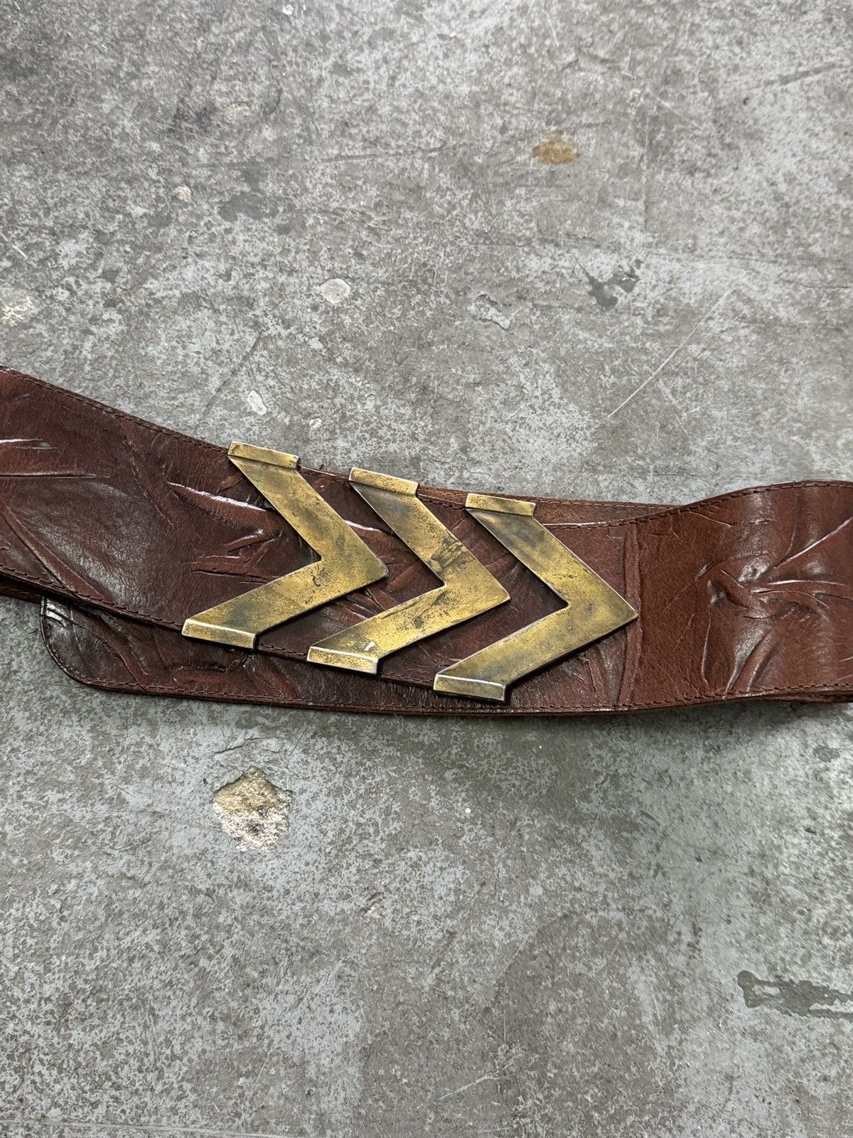Vintage Vintage Real Leather Belts Size ONE SIZE - 3 Thumbnail
