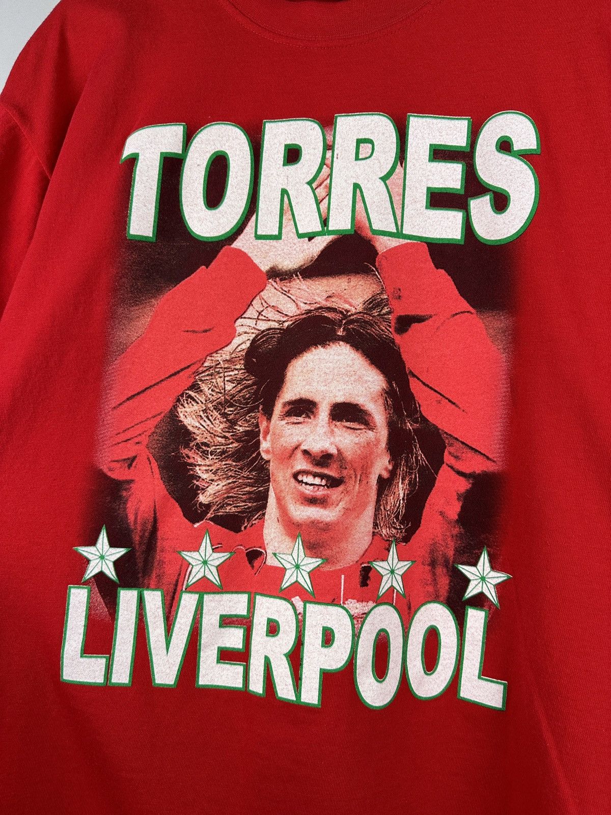 Vintage 9# Torres Liverpool Fan Soccer Football T-shirt Size US L / EU 52-54 / 3 - 7 Thumbnail