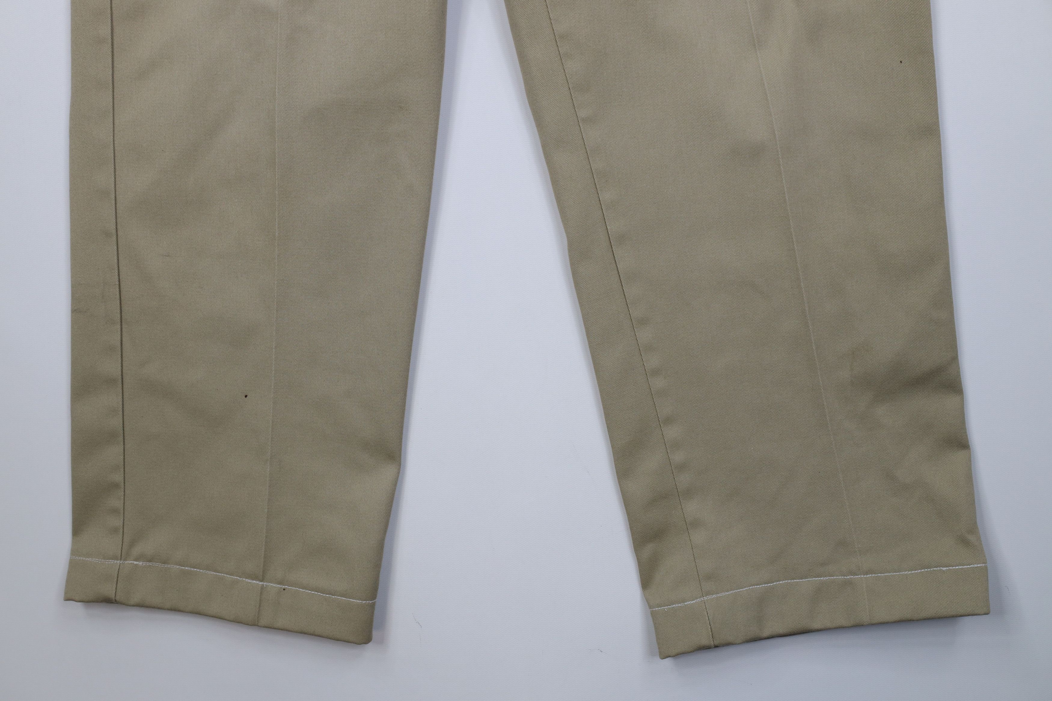Dickies Vintage 90s Dickies Wide Leg Pants Workwear Khaki Tan USA Size US 36 / EU 52 - 4 Thumbnail