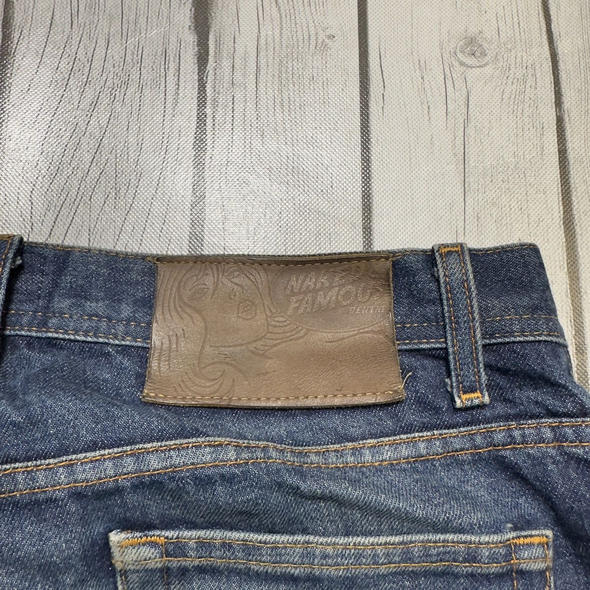 Naked & Famous Naked & Famous Weird Guy Dirty Fade Selvedge jeans Size US 33 - 6 Thumbnail