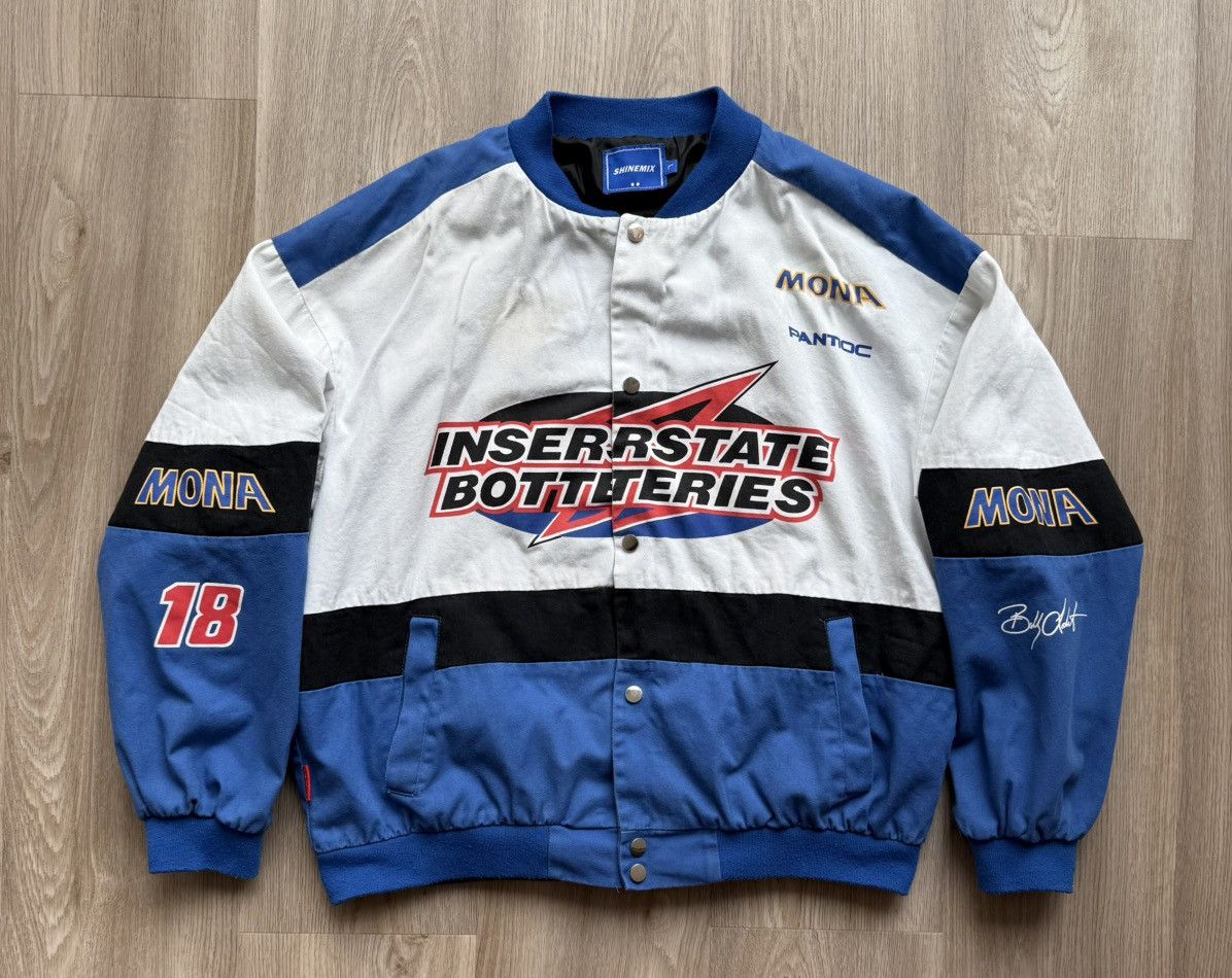 Vintage Vintage NASCAR Formula 1 Interstate Botteries Racing Jacket Size US L / EU 52-54 / 3 - 1 Thumbnail
