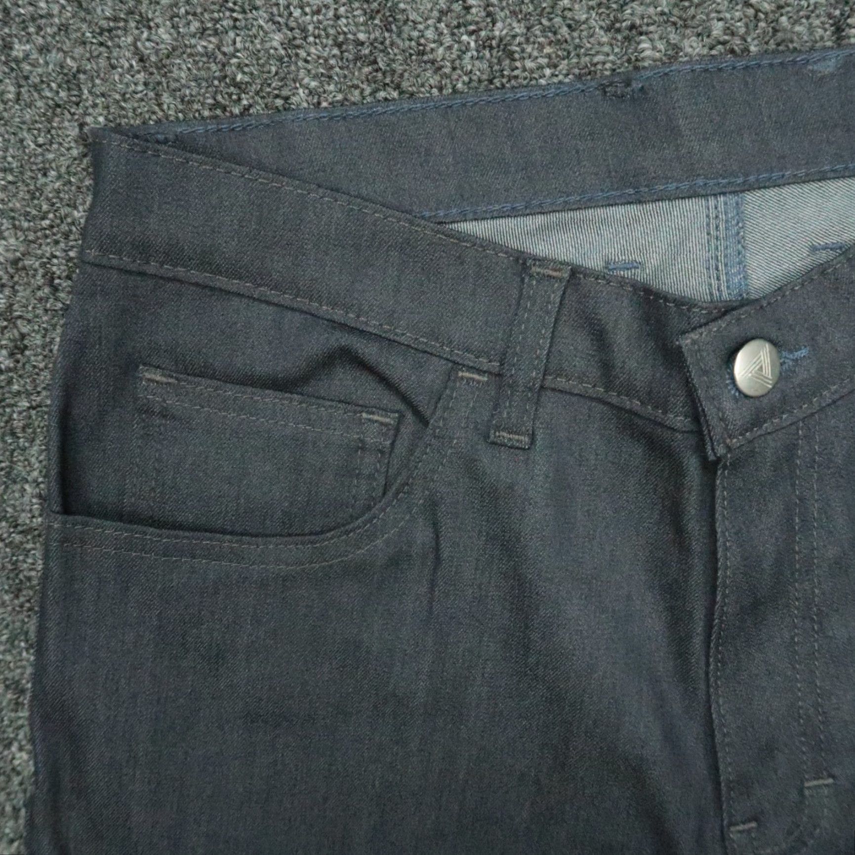Delta Blue Delta Jeans Men 30x32 Blue Denim 5-Pocket Stretch Dark Wash Size US 30 / EU 46 - 3 Thumbnail