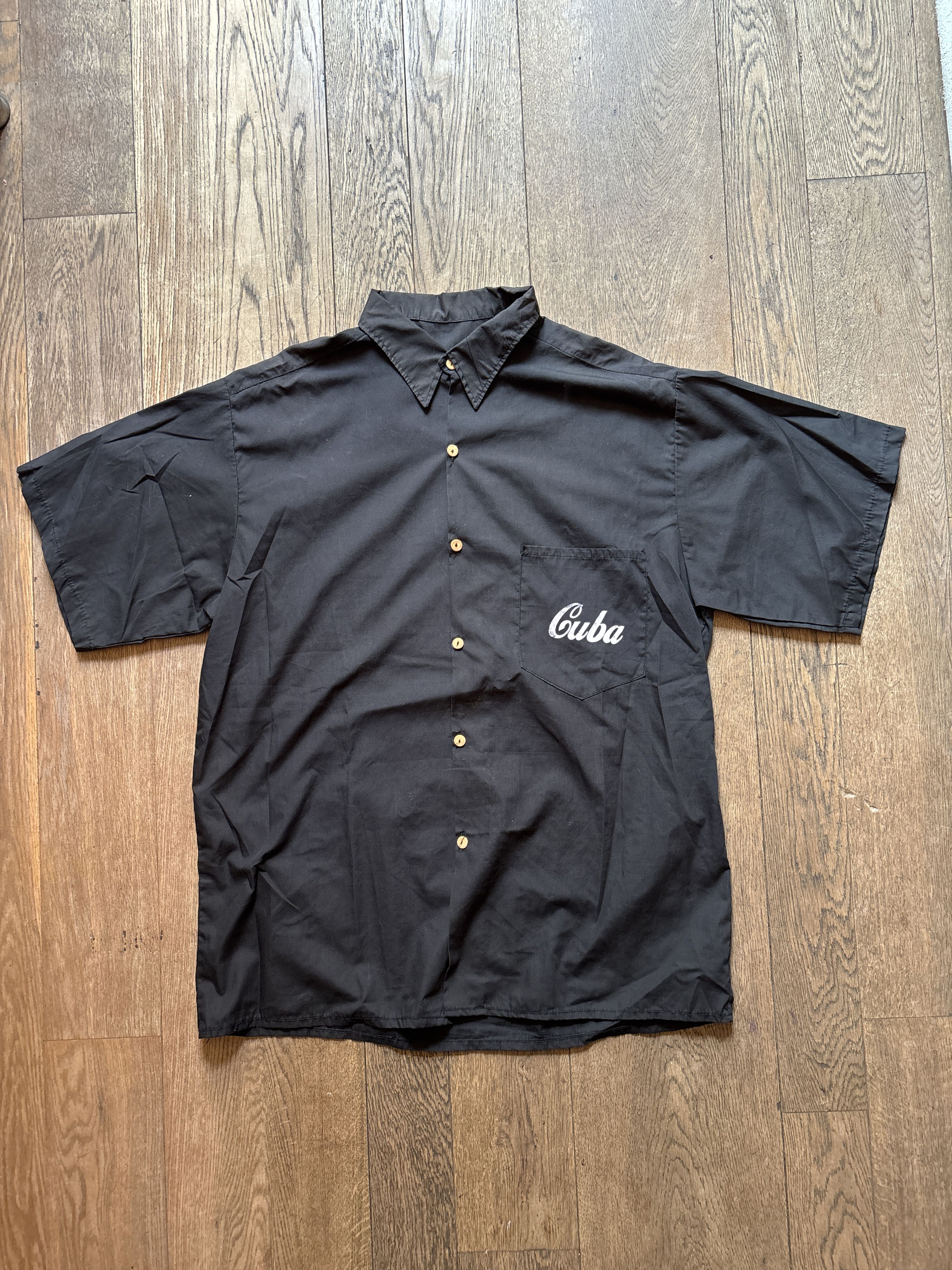 Havana VINTAGE Cimarron Havana Club Short Sleeve Button Up Size US XL / EU 56 / 4 - 3 Thumbnail