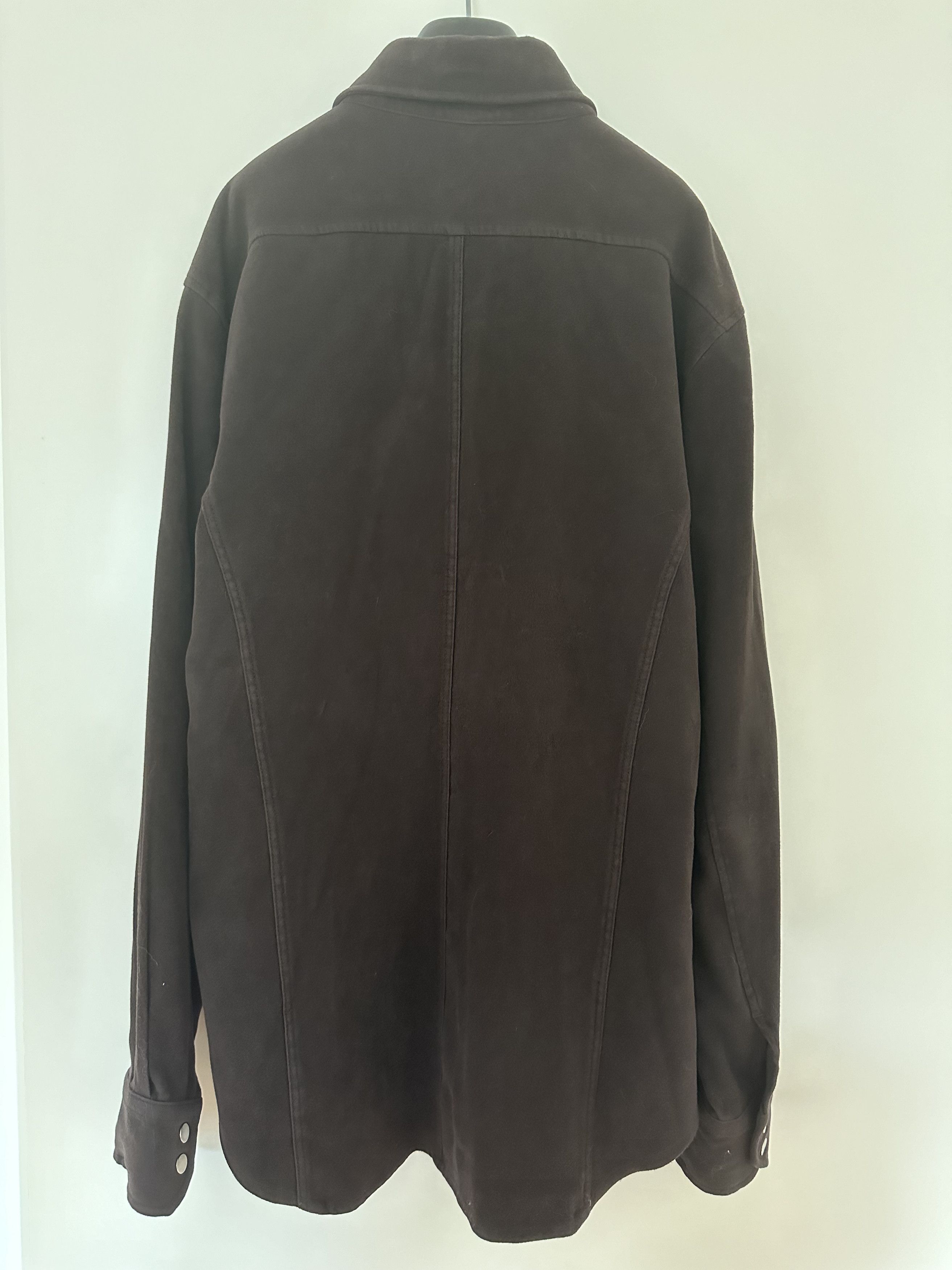 Armani Armani Collezioni Western Style Button Up Suede Shirt Size US M / EU 48-50 / 2 - 5 Thumbnail