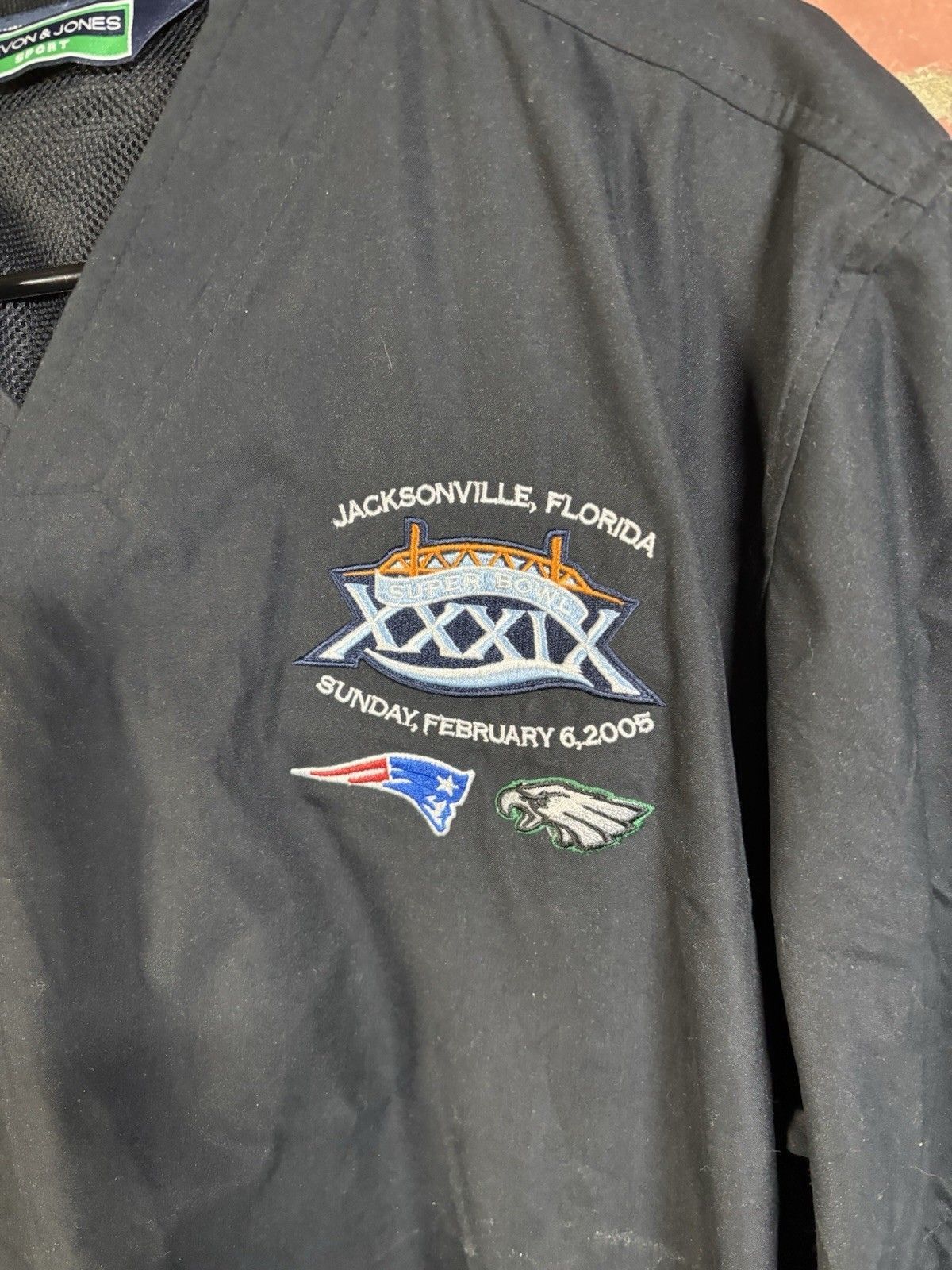 NFL NFL SuperBowl 39 Jacket Eagles Patriots Windbreaker Size M Size US M / EU 48-50 / 2 - 2 Thumbnail
