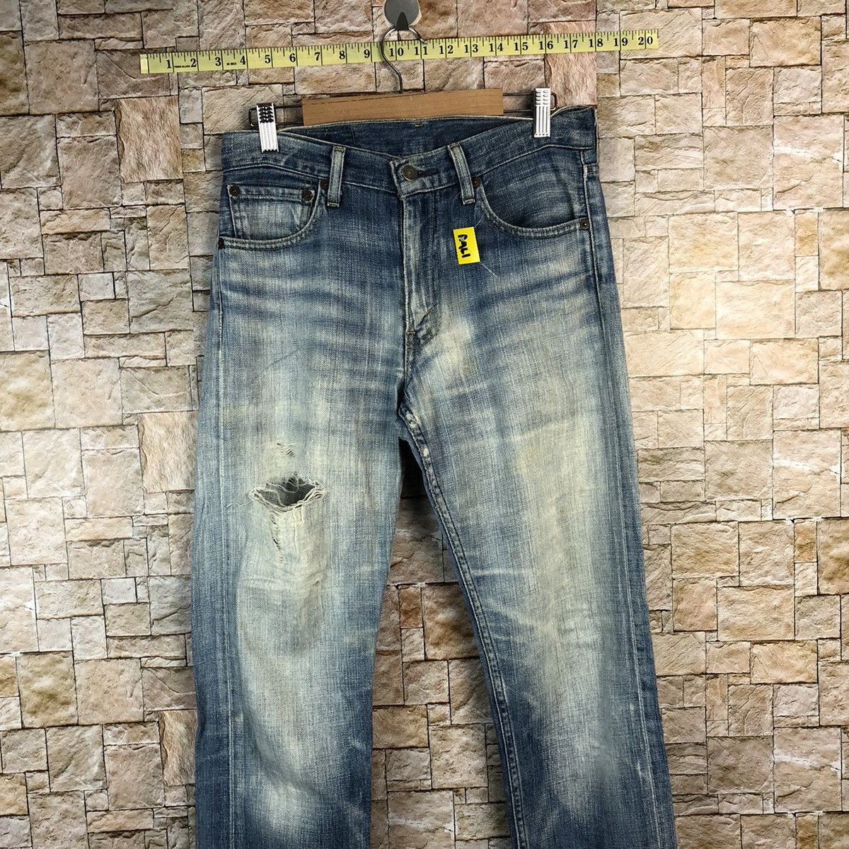 Levi's Levis Blue Distressed faded Denim Pants #A961 Size US 29 - 2 Thumbnail