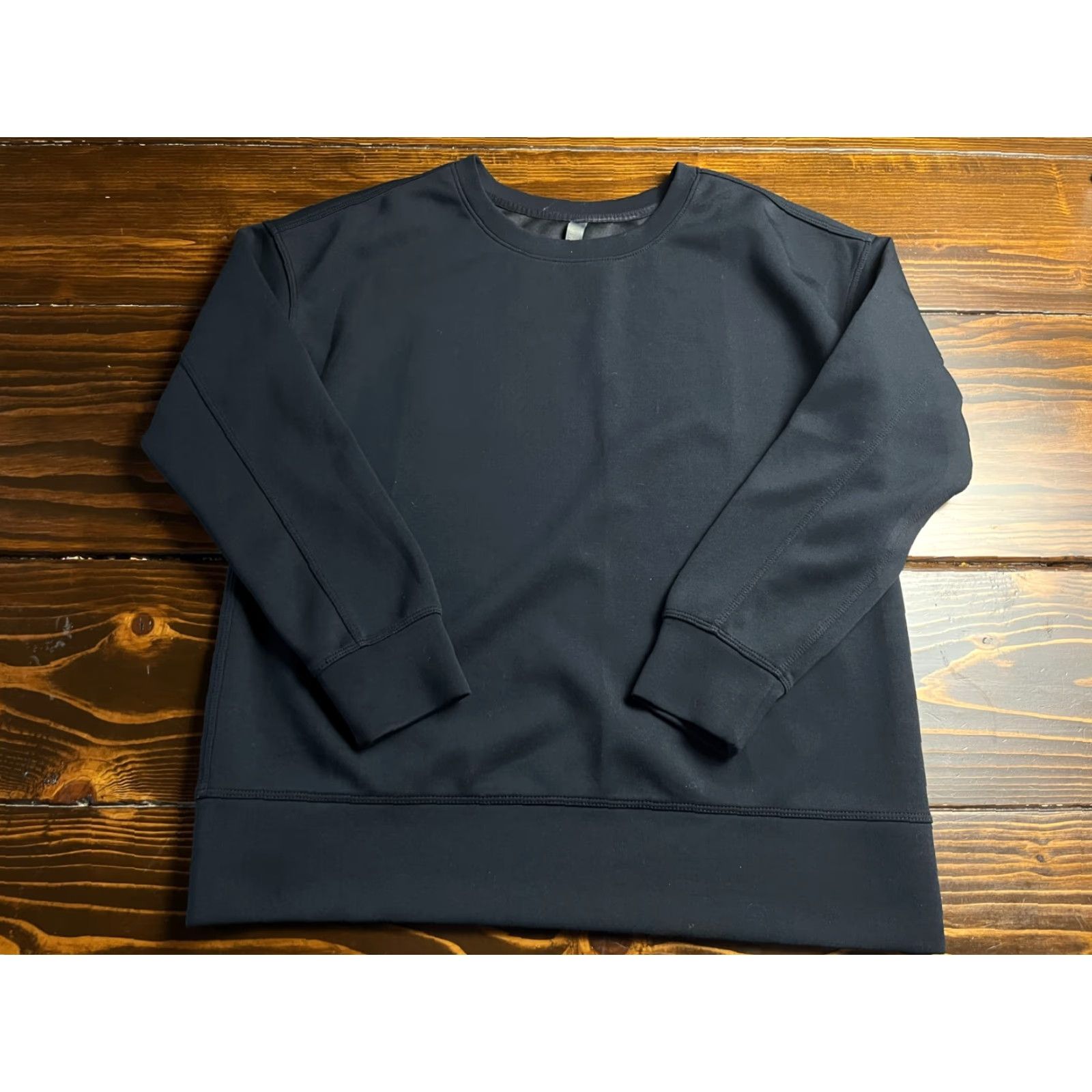 Vintage MONDETTA Sweater Women's Size Medium Black Pullover Long Sleeve Crew Neck Casual Knit Pullover Size M / US 6-8 / IT 42-44 - 2 Thumbnail